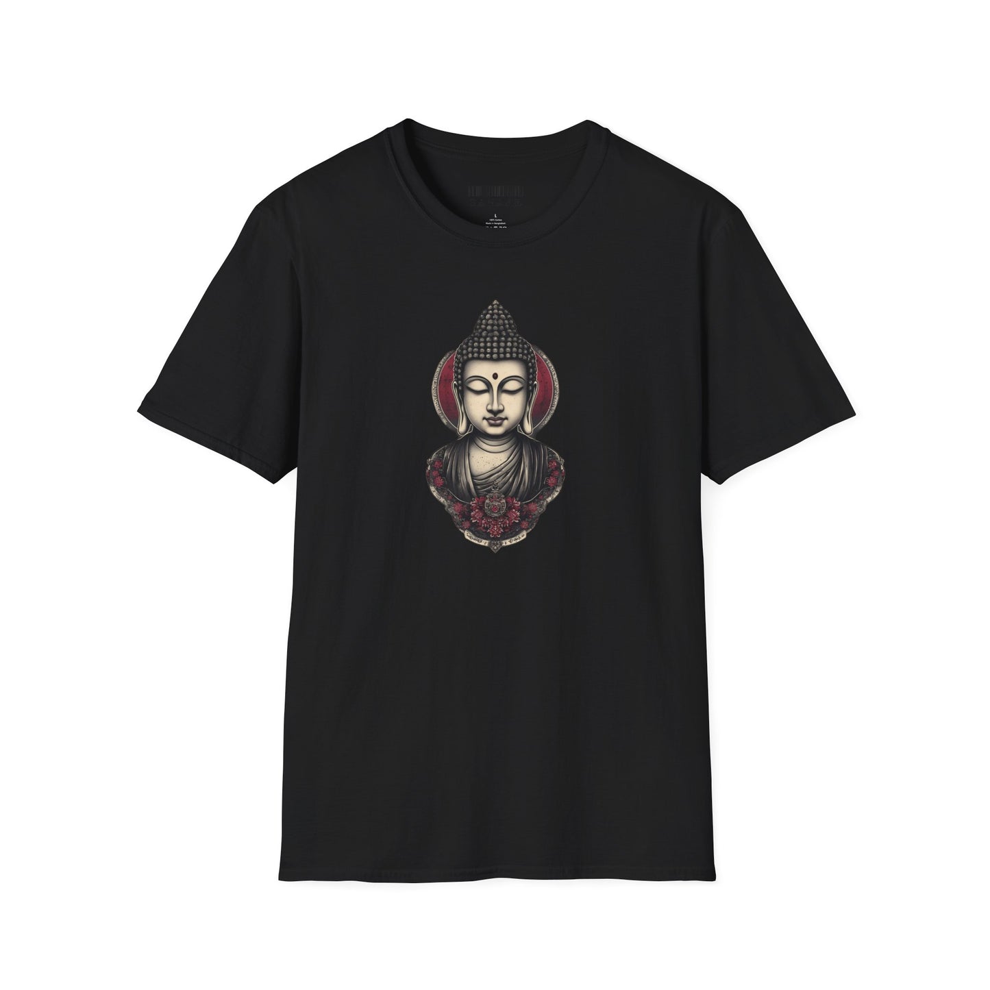Buddha Portrait Tee — Zen Meditation Graphic T-Shirt