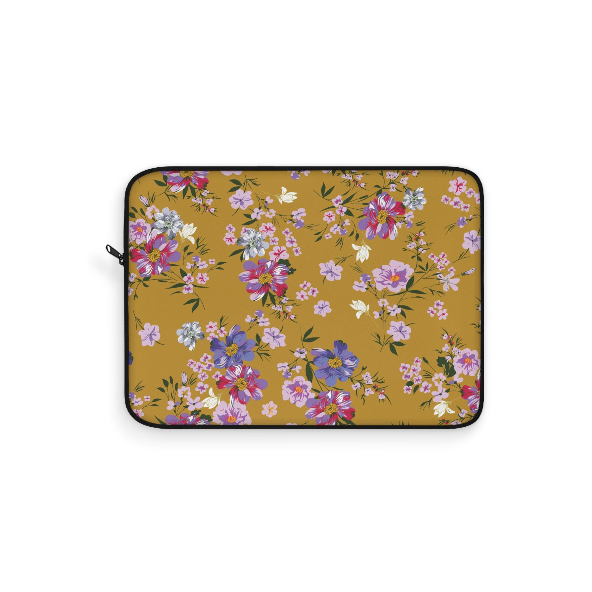 Floral Laptop Sleeve - Stylish Computer Case, Gift for Students, Mother's Day, Tech Accessory, Office Decor