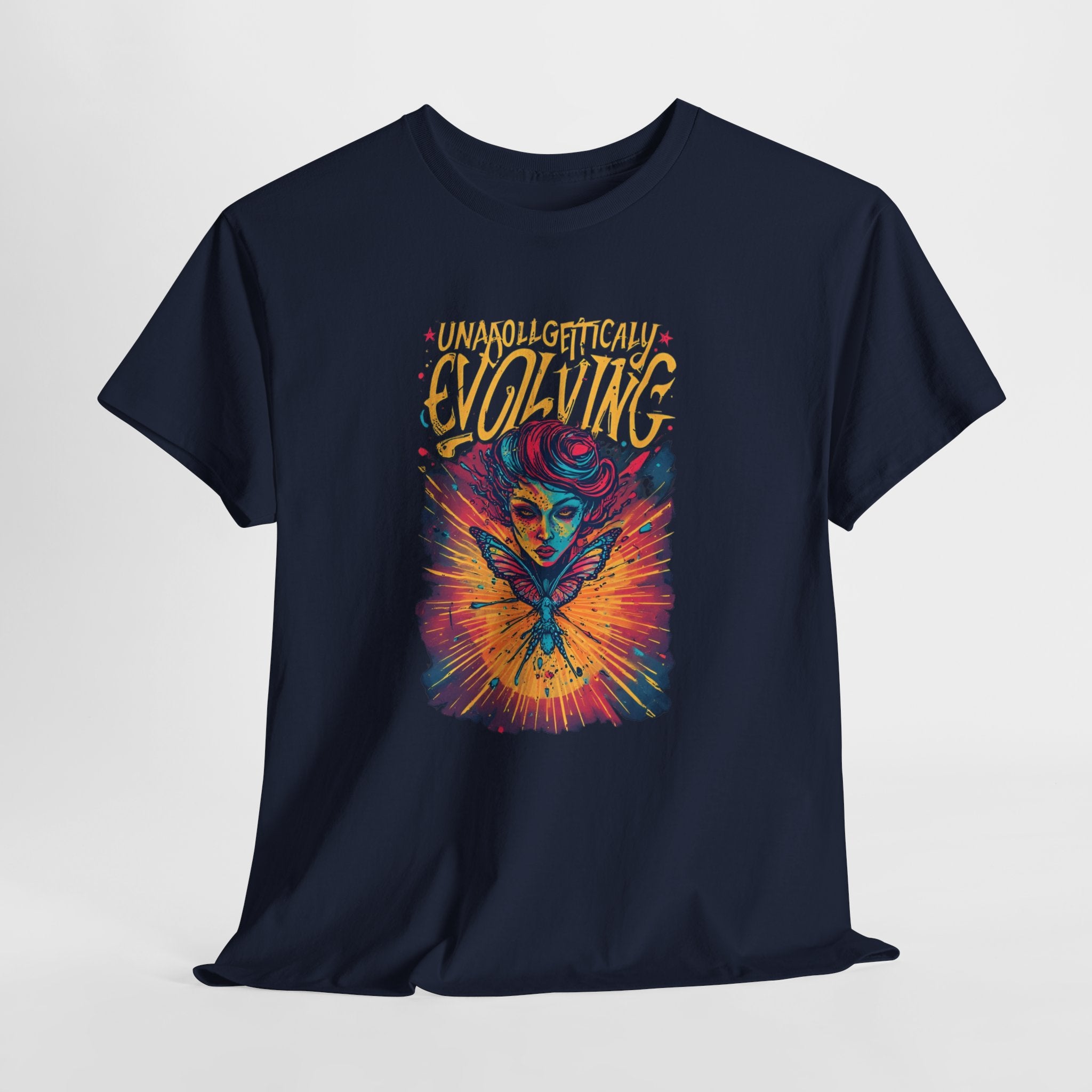 Evolving Alien Graphic Tee — "Unnaturally Evolving" Sci‑Fi Art T-Shirt