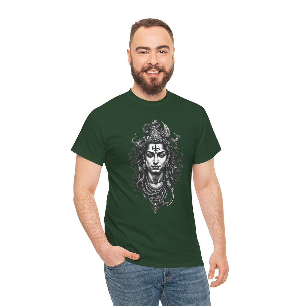 Shiva Portrait Tee — Hindu God Shiva Graphic T-Shirt