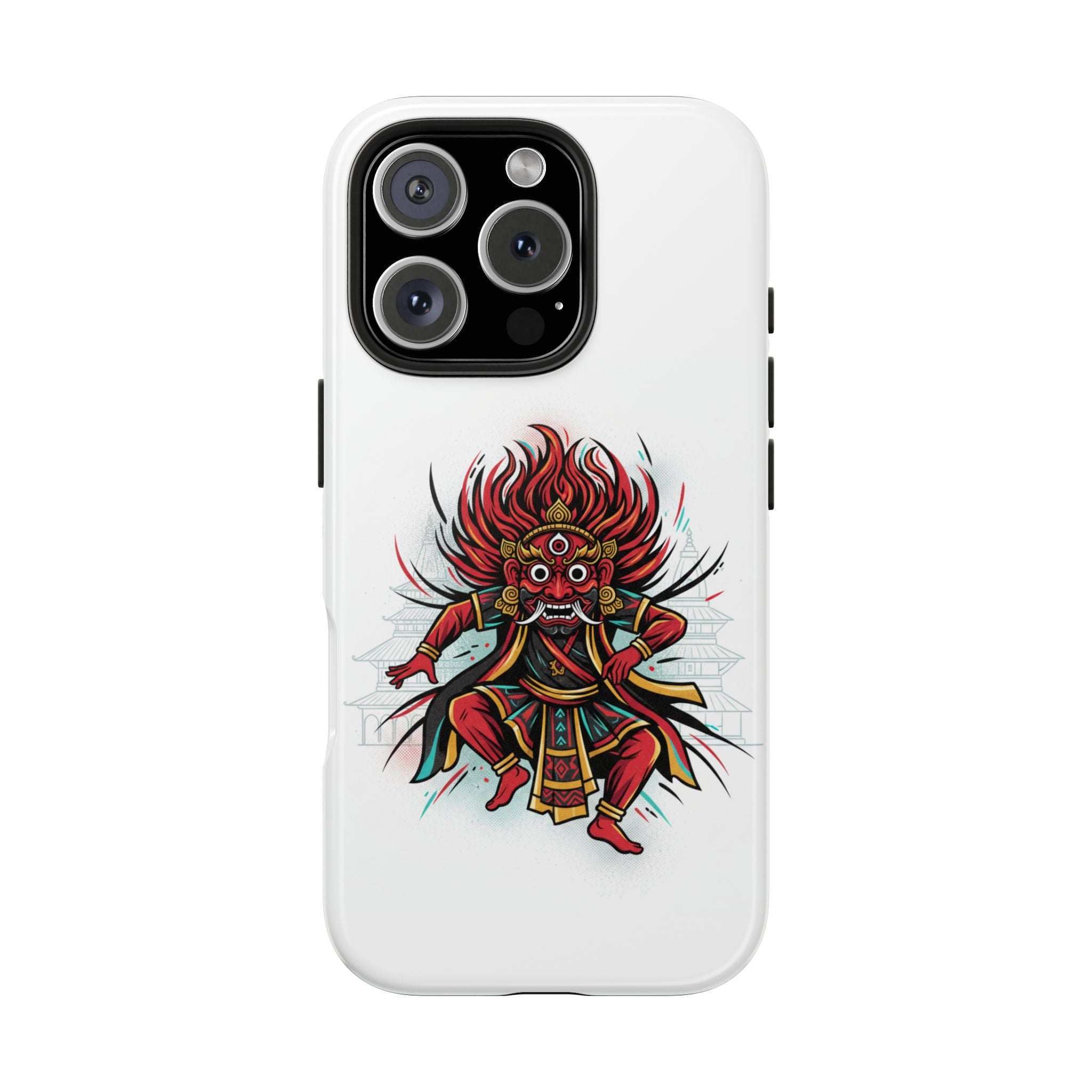 Bhairava Tough Phone Case — Bold Hindu Deity Protective Cover