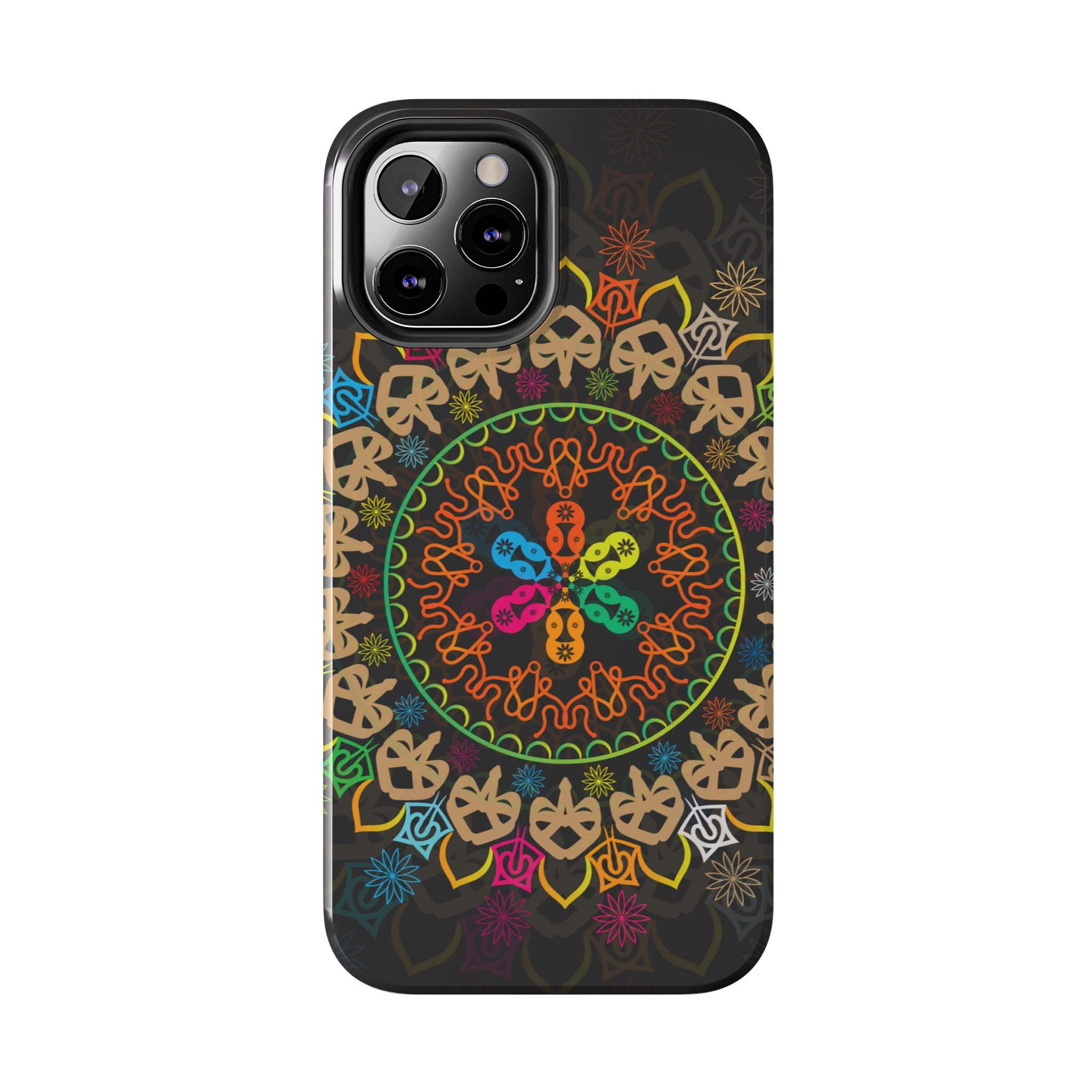 Colorful Mandala Tough Phone Cases - Vibrant Protection for Your Device, Gift for Art Lovers, Boho Style, Unique Phone Accessories