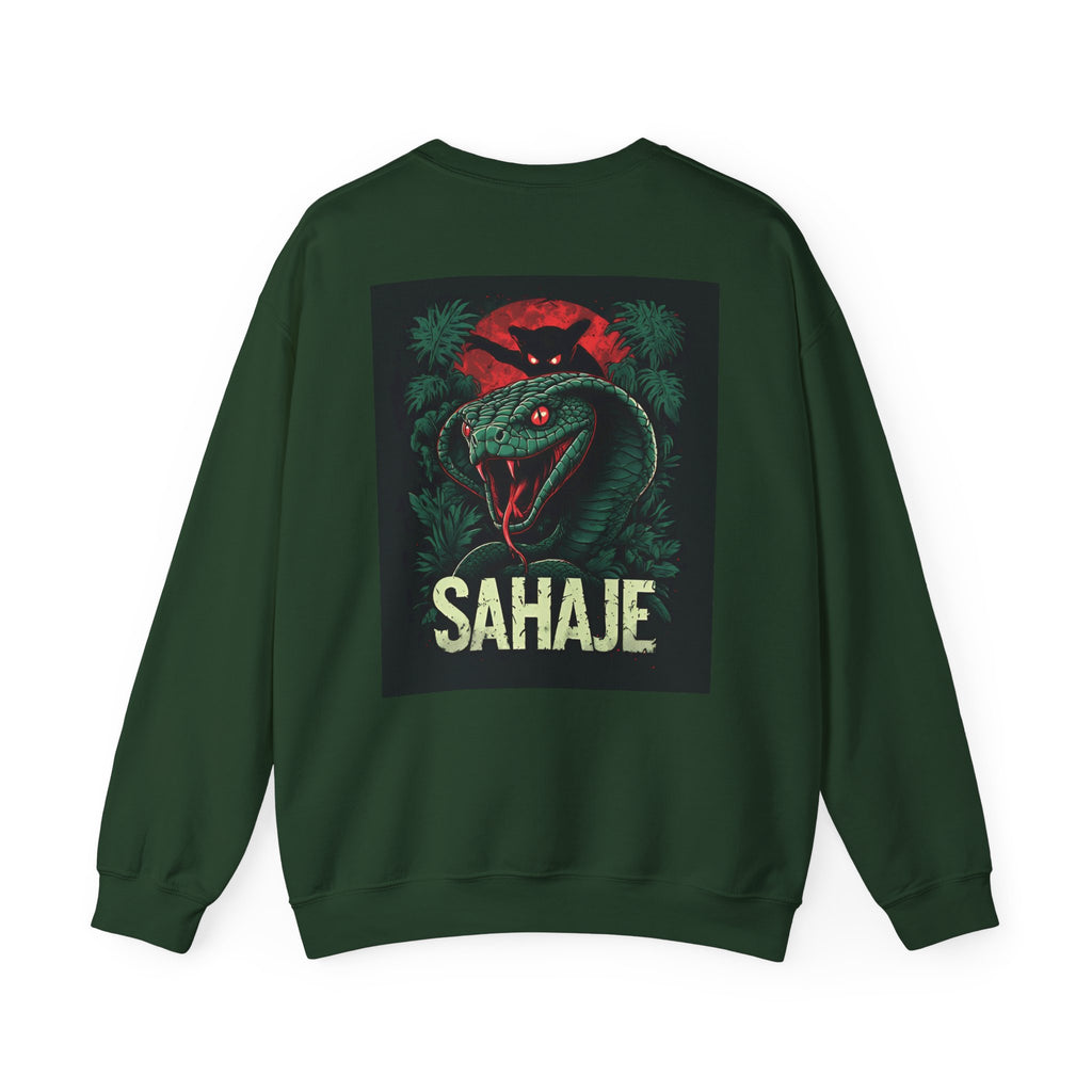 Snake Graphic Sweatshirt — 'SAHAJE' Retro Horror Crewneck