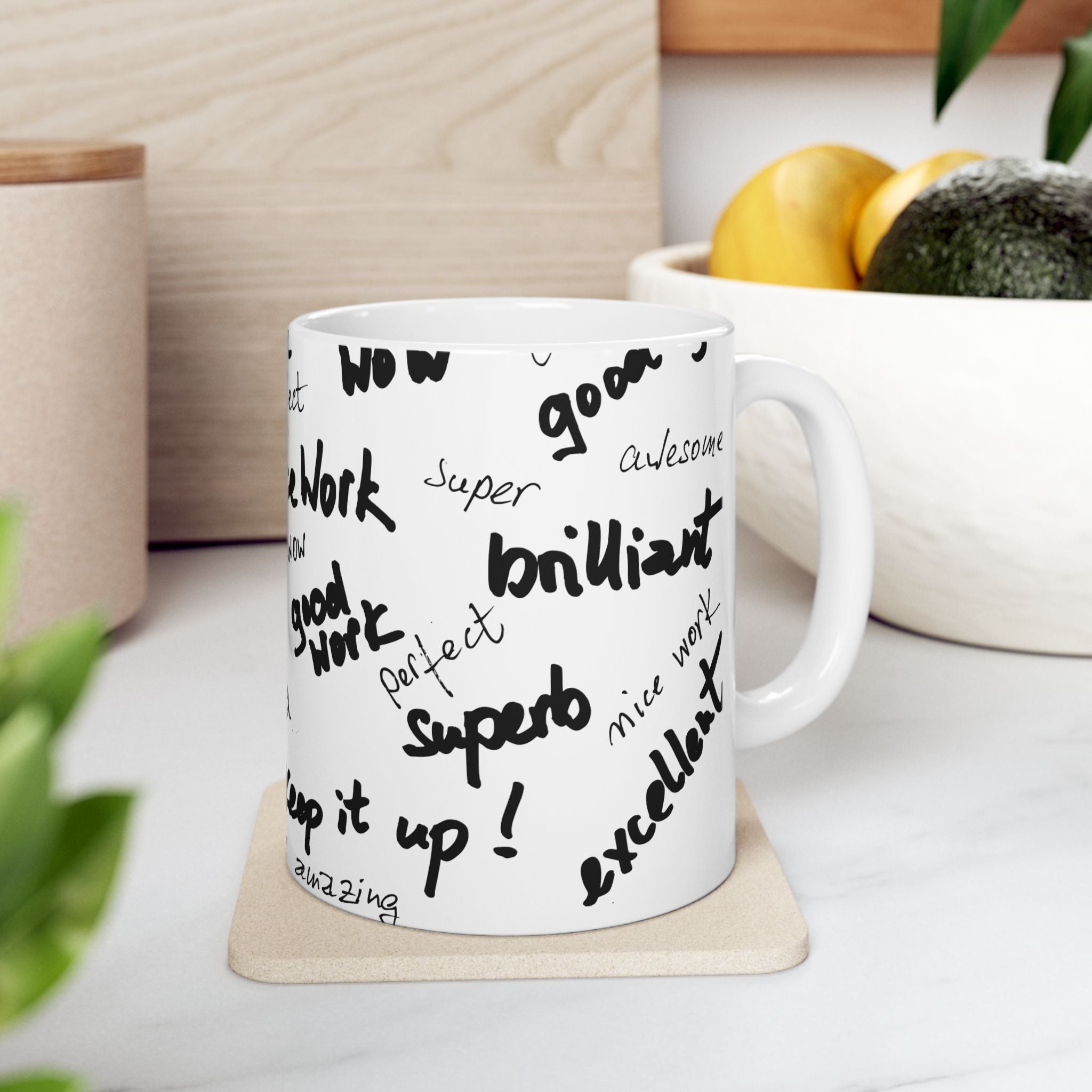Encouragement Ceramic Mug - Perfect Gift for Teachers, Motivation, Office Decor, Birthday, Appreciation