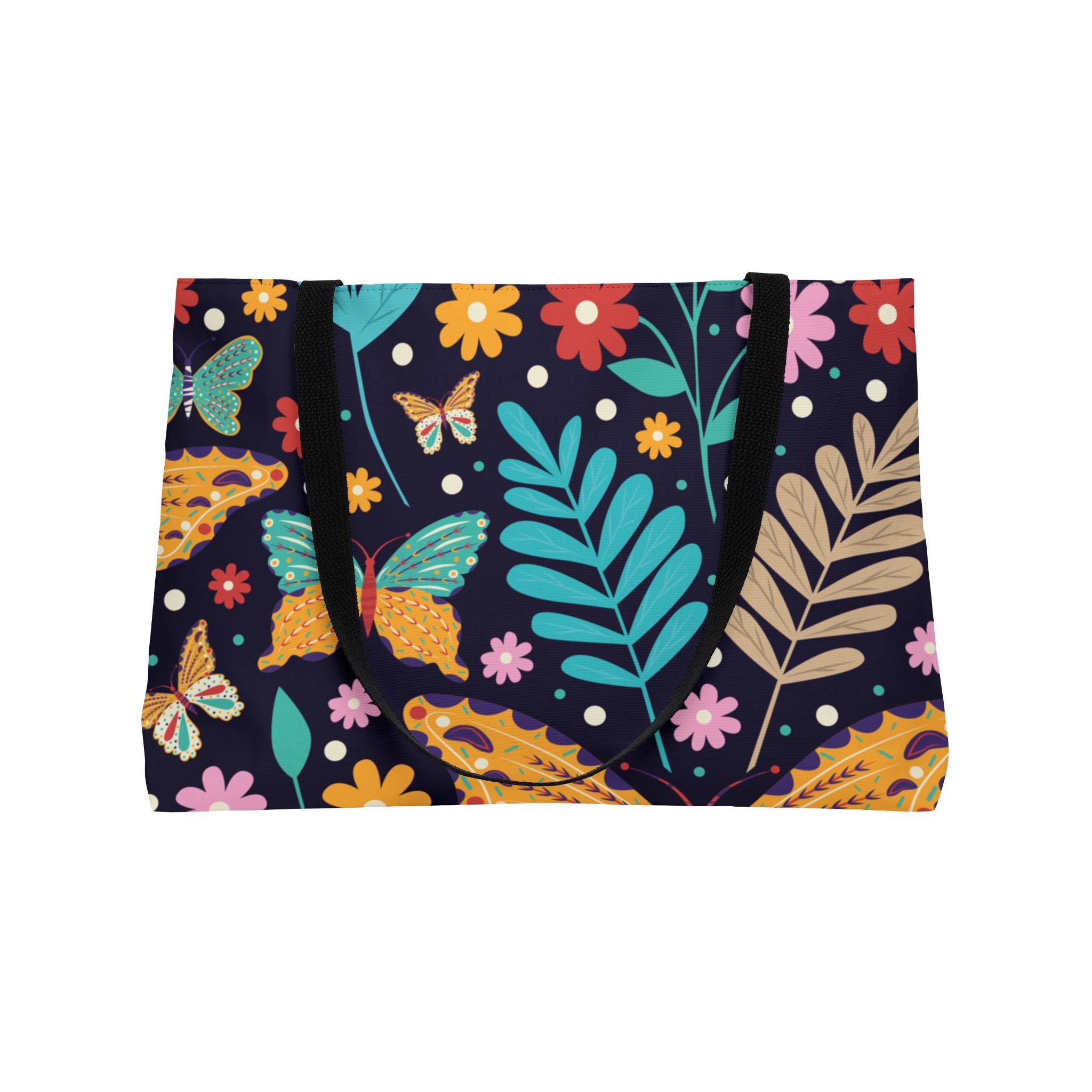 Colorful Butterfly Weekender Tote Bag | Floral Travel Bag, Beach Tote, Gym Bag, Overnight Bag, Gift for Her