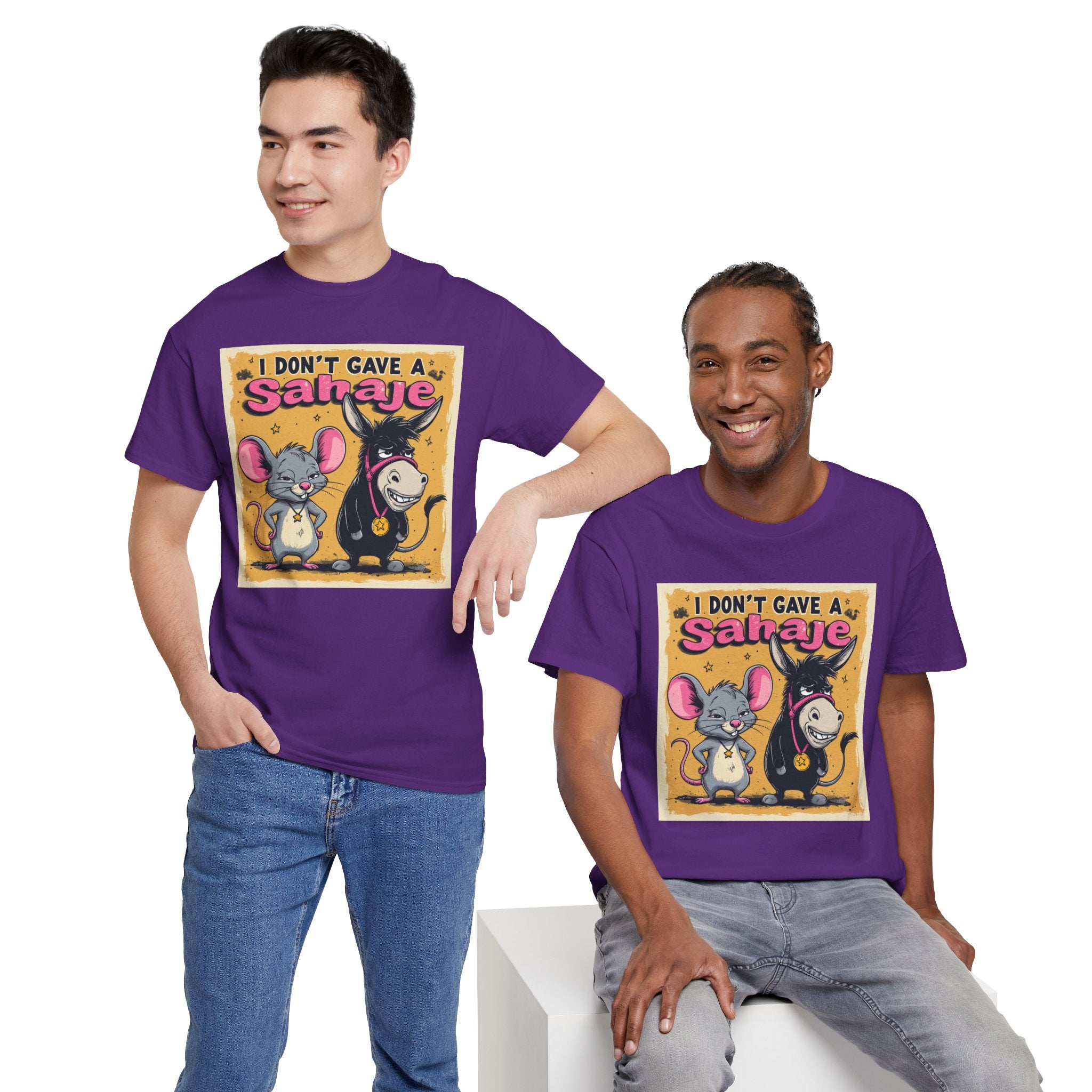 I Don't Give A Snair! Tee — Funny Mouse & Cat Graphic T-Shirt