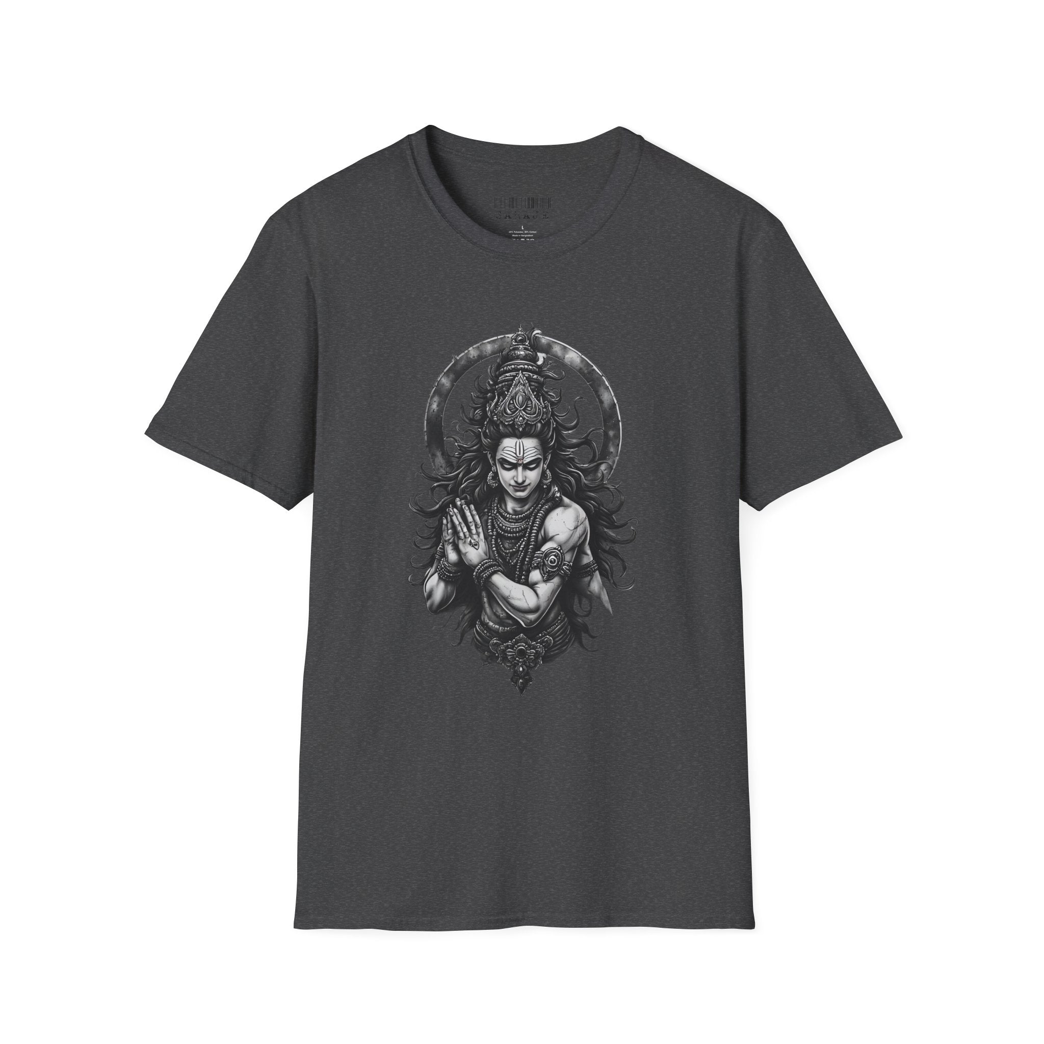 Shiva Portrait T‑Shirt – Intricate Hindu Deity Art Tee
