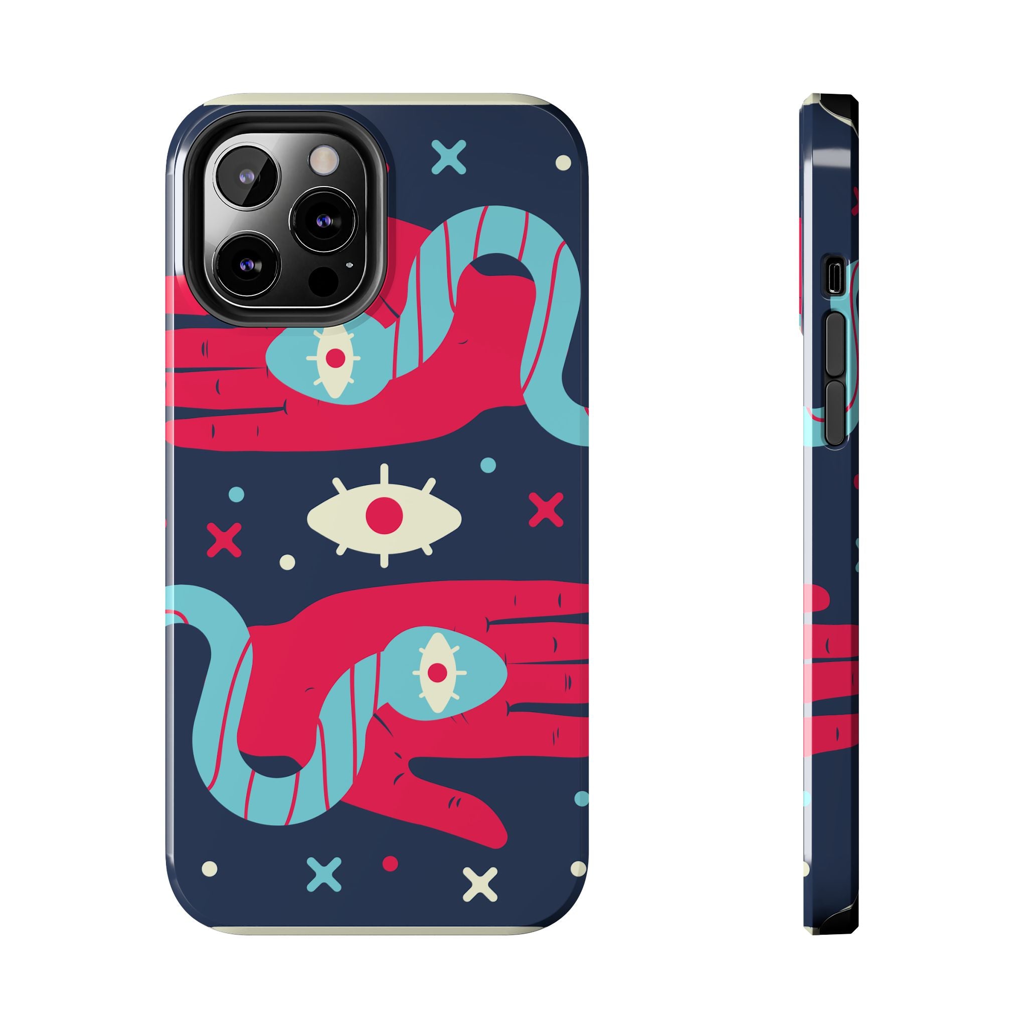 Vibrant Tough Phone Cases with Unique Eye Design, Durable Phone Cover, Trendy Accessories, Gift for Art Lovers, Unique Phone Protector