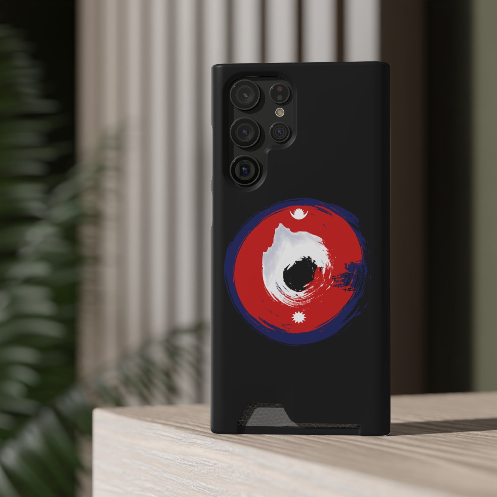 Sleek Phone Case with Card Holder – Unique Design, Gift for Students, Stylish Accessory, Everyday Use, Functional & Fashionable