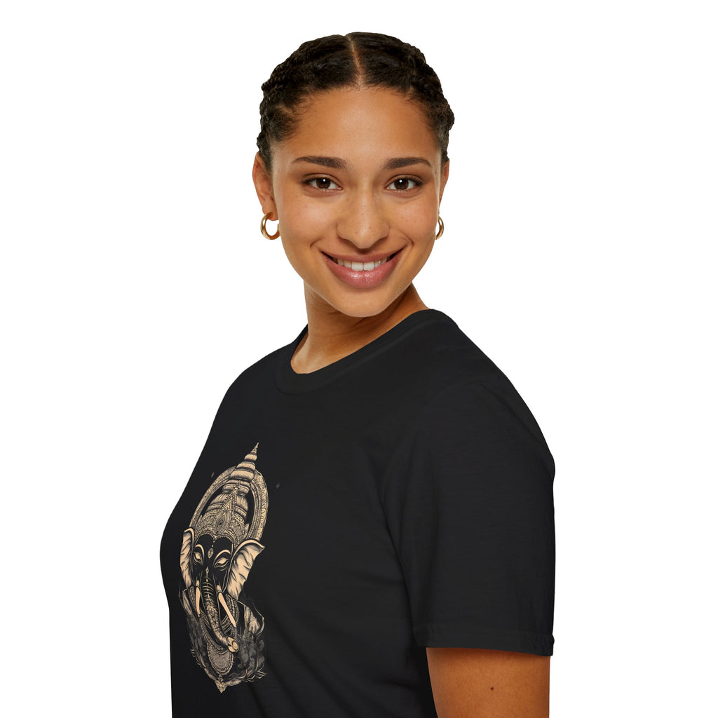 Elephant Mandala T-Shirt — Spiritual Ganesha Graphic Tee