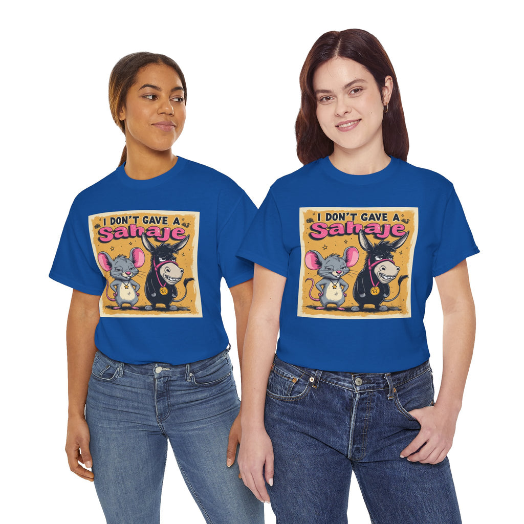 I Don't Give A Snair! Tee — Funny Mouse & Cat Graphic T-Shirt