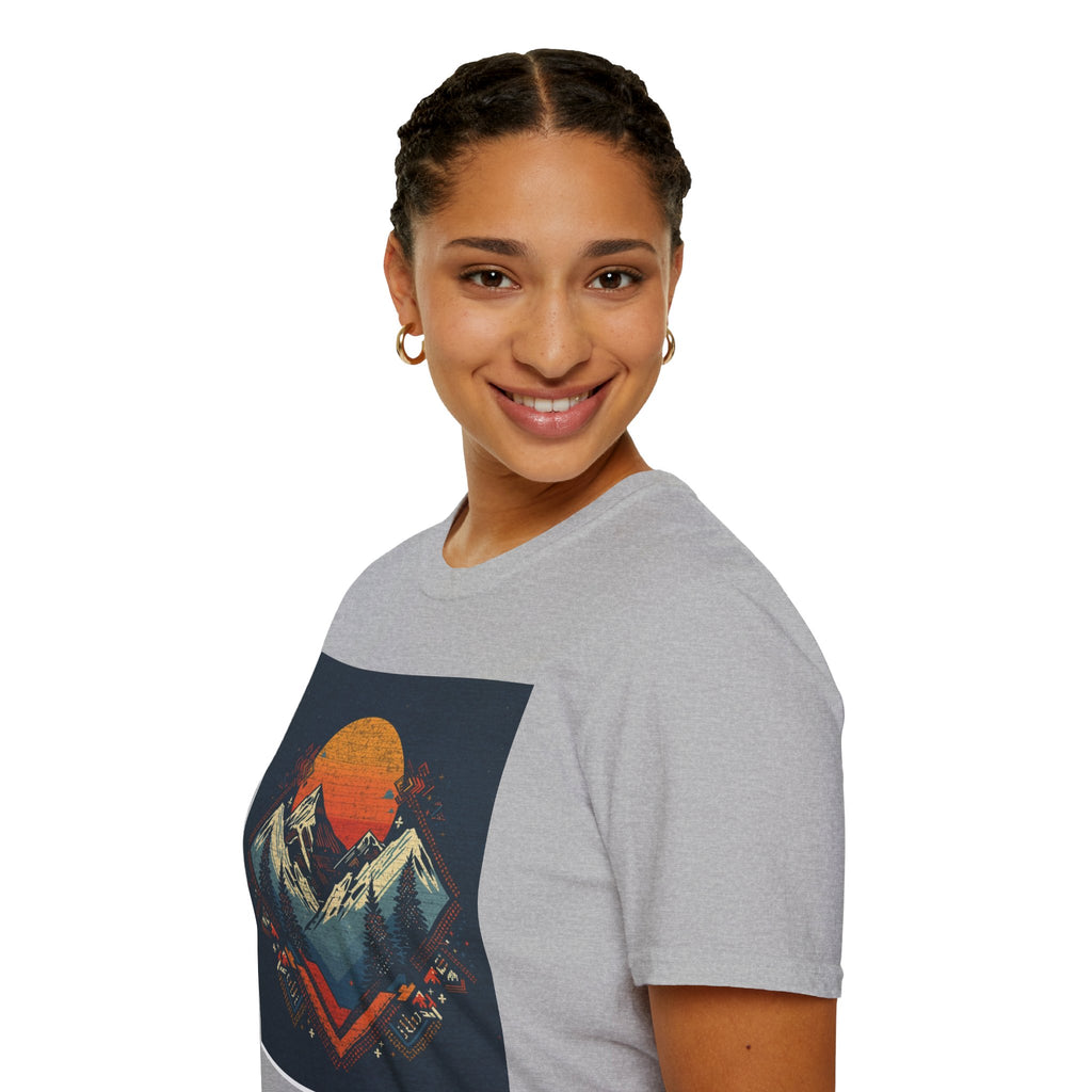 Retro Mountain Sunset T-Shirt