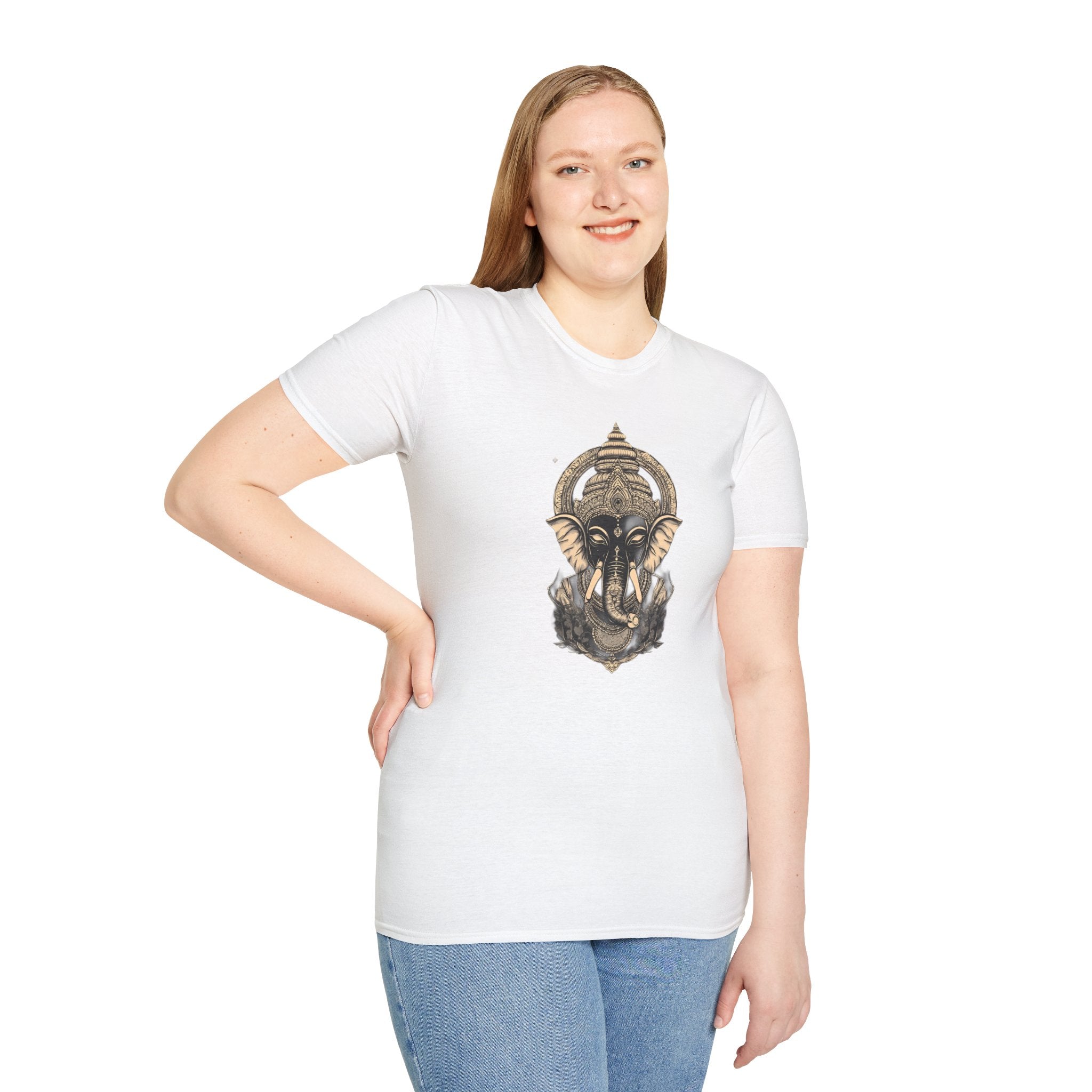 Elephant Mandala T-Shirt — Spiritual Ganesha Graphic Tee