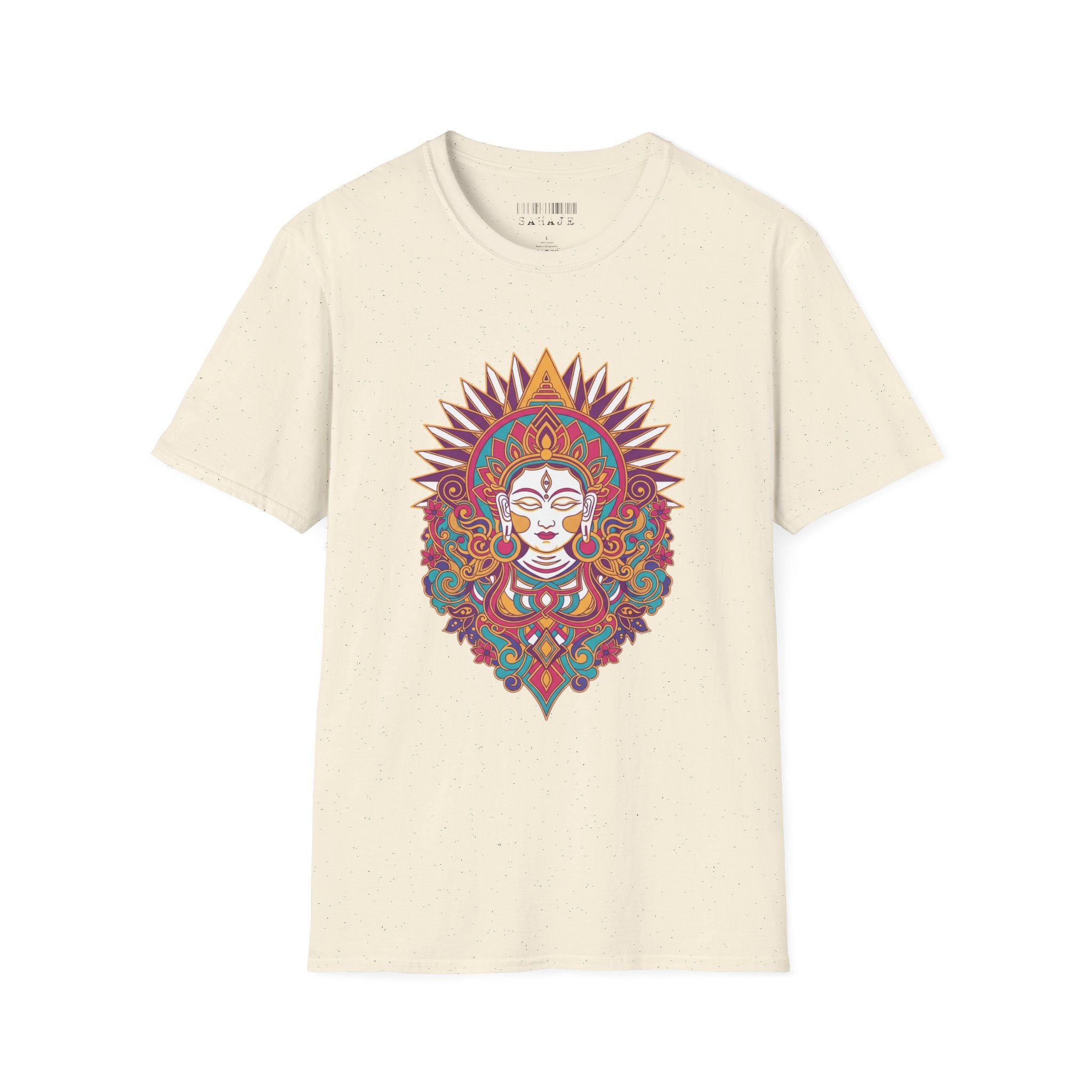 Mandala Goddess T-Shirt — Colorful Floral Spiritual Tee