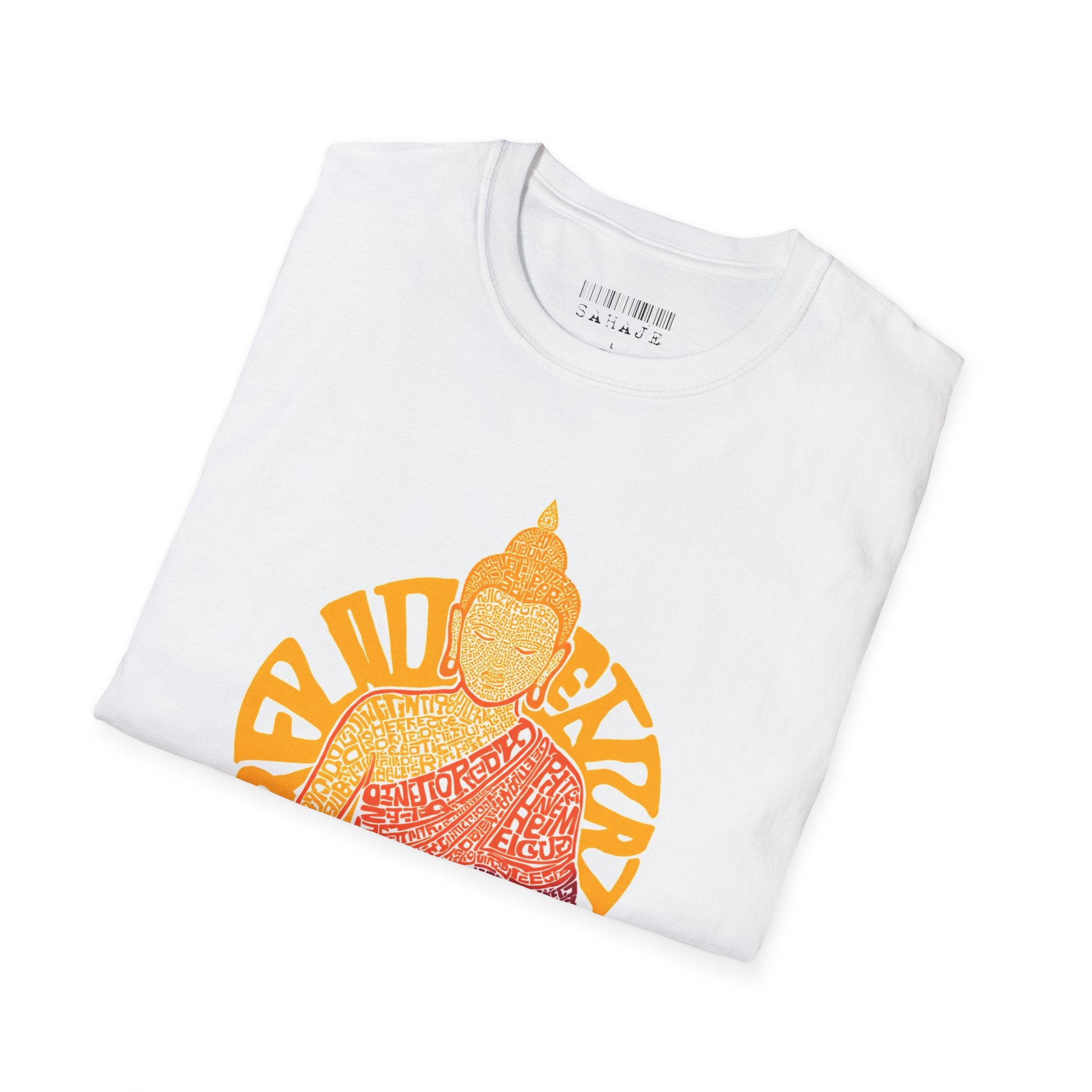 Buddha Graphic Tee — Retro Sun Meditation Shirt