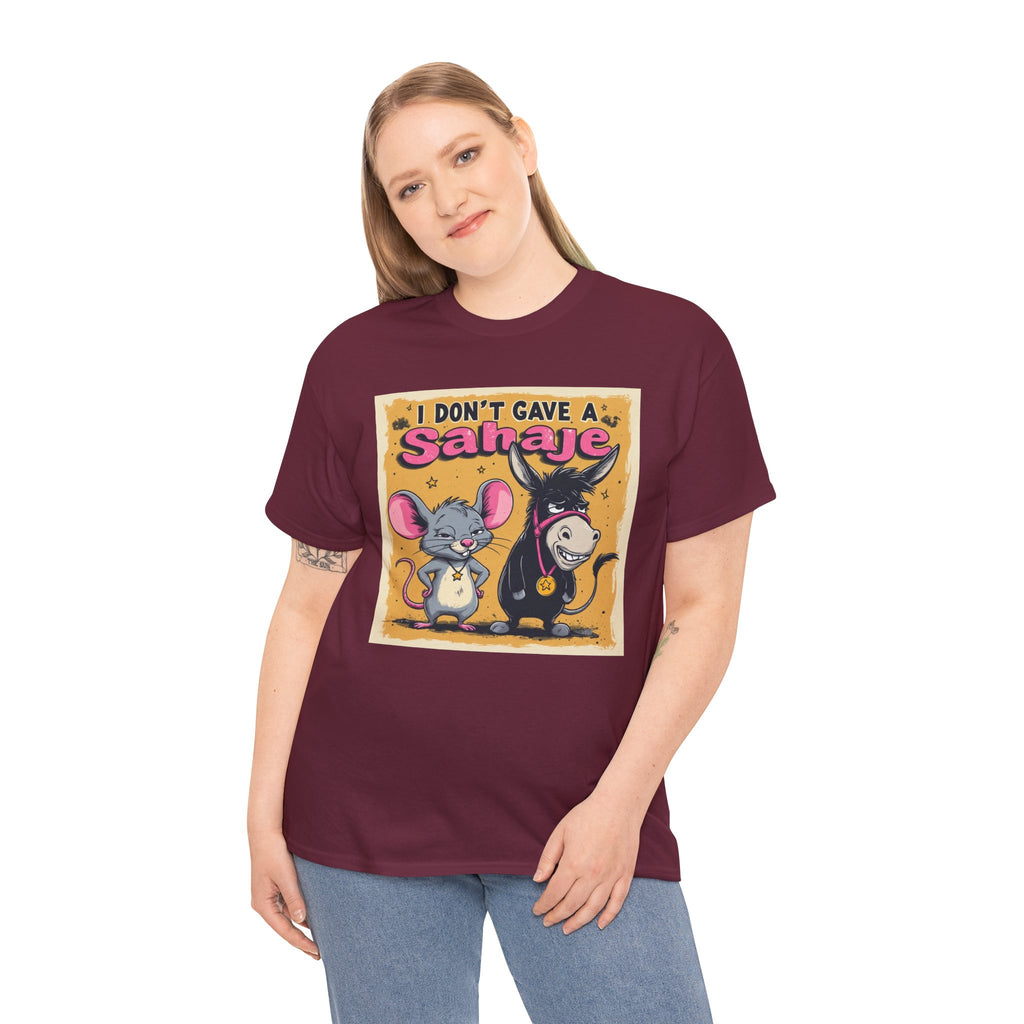 I Don't Give A Snair! Tee — Funny Mouse & Cat Graphic T-Shirt