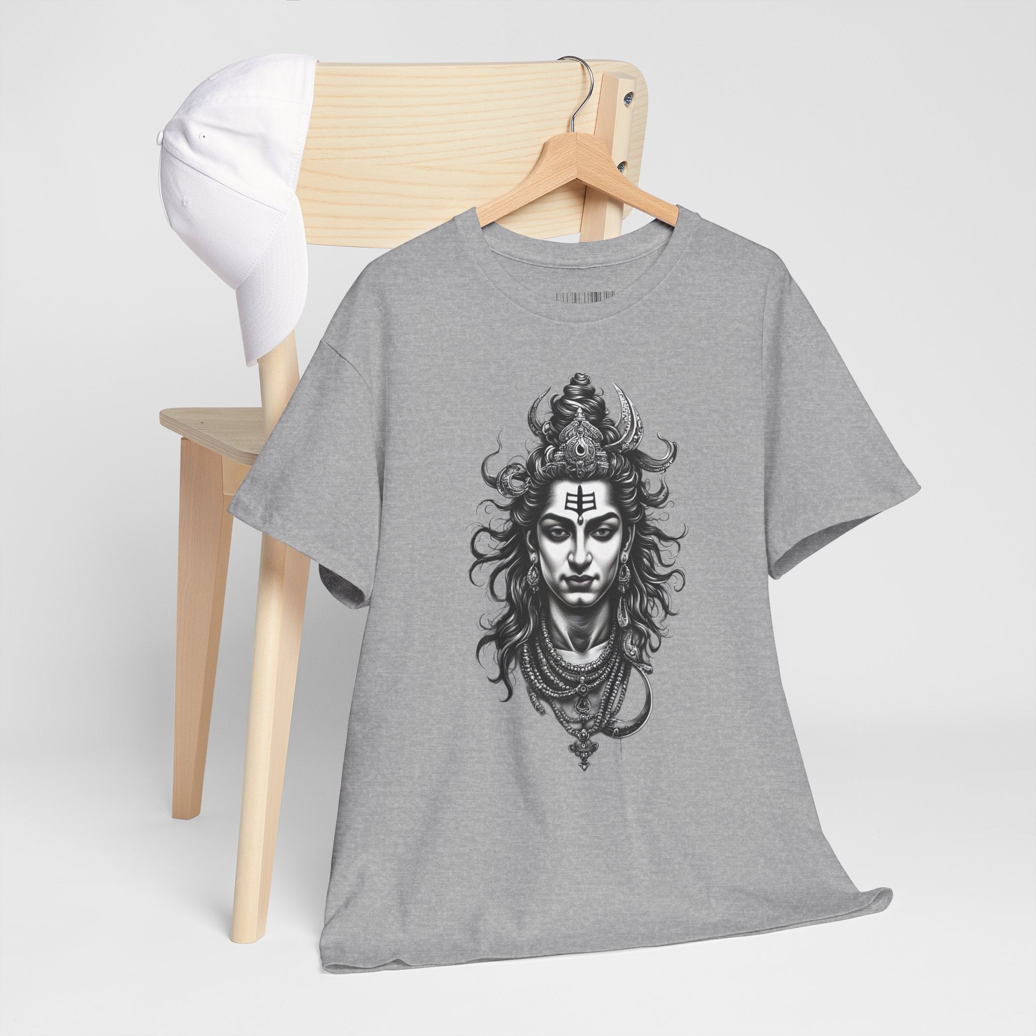 Shiva Portrait Tee — Hindu God Shiva Graphic T-Shirt