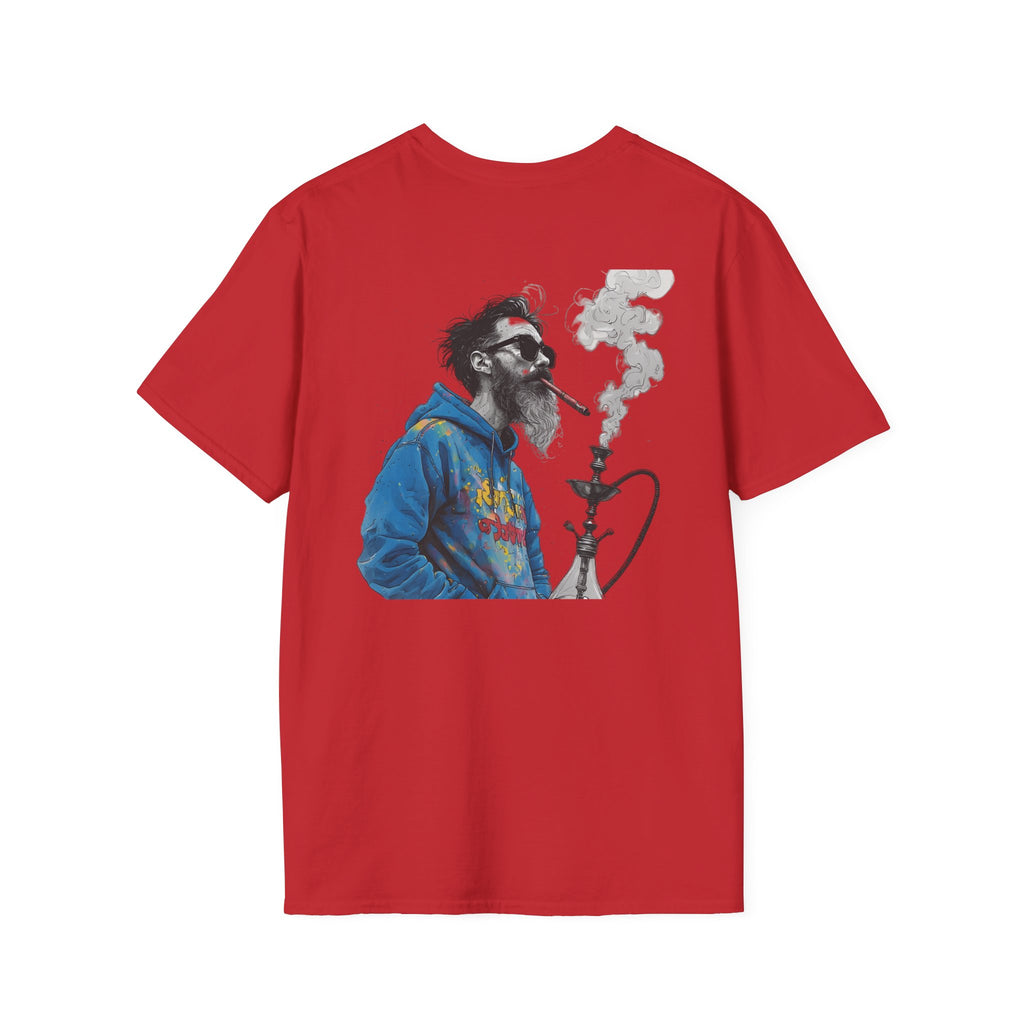 Hookah Beard Graphic T-Shirt — Chill Vape Lounge Vibe