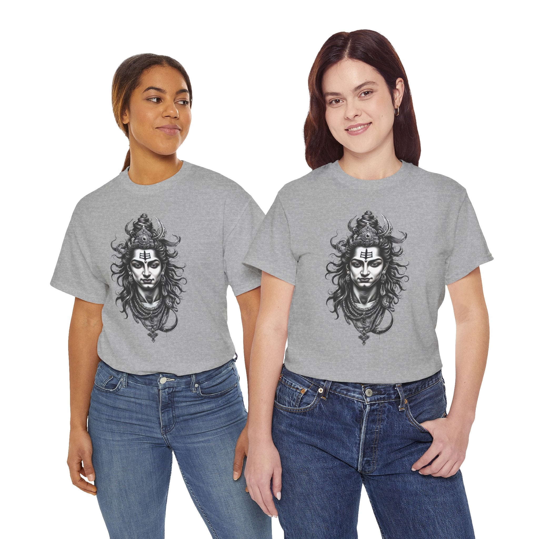 Shiva Portrait Tee — Hindu God Shiva Graphic T-Shirt