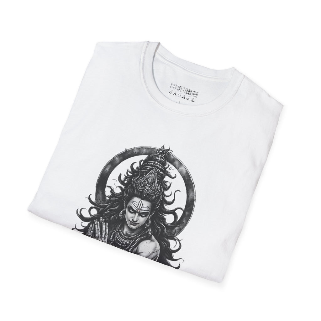 Shiva Portrait T‑Shirt – Intricate Hindu Deity Art Tee