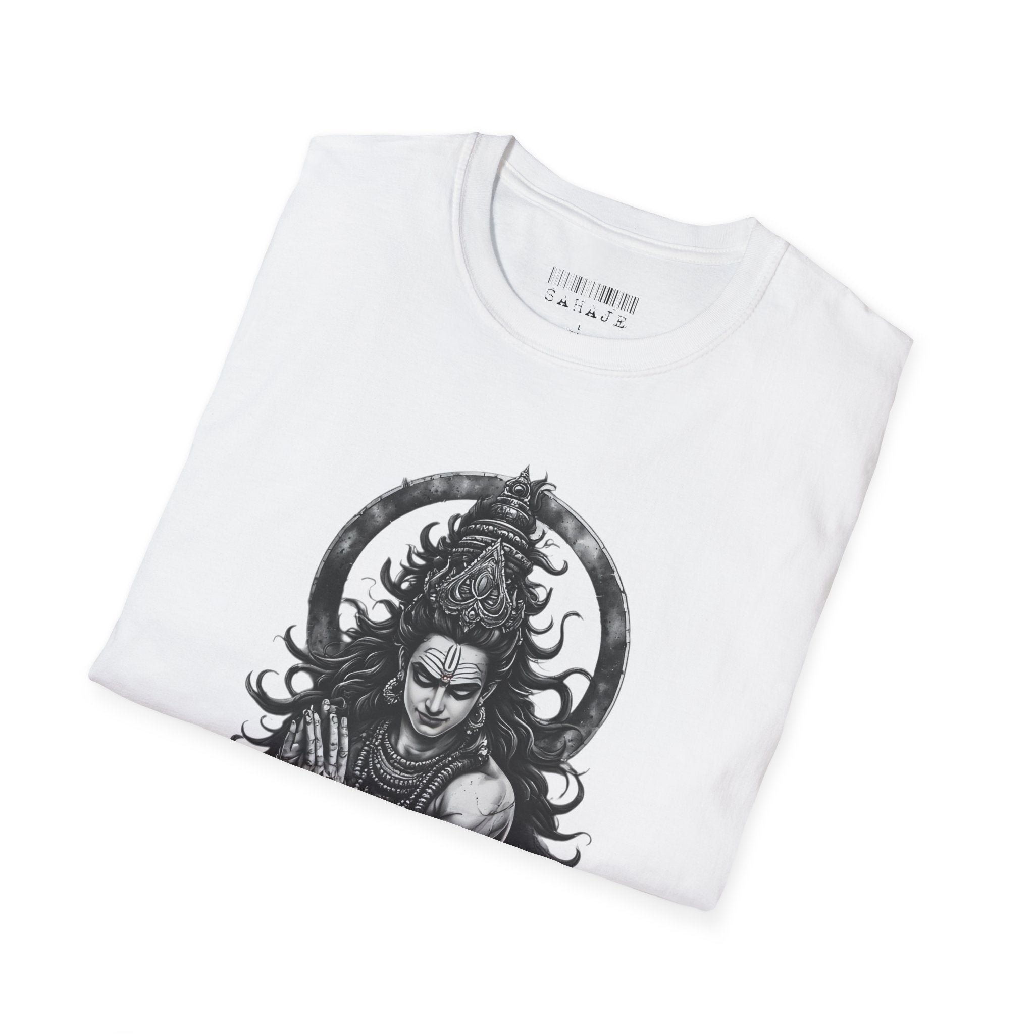 Shiva Portrait T‑Shirt – Intricate Hindu Deity Art Tee