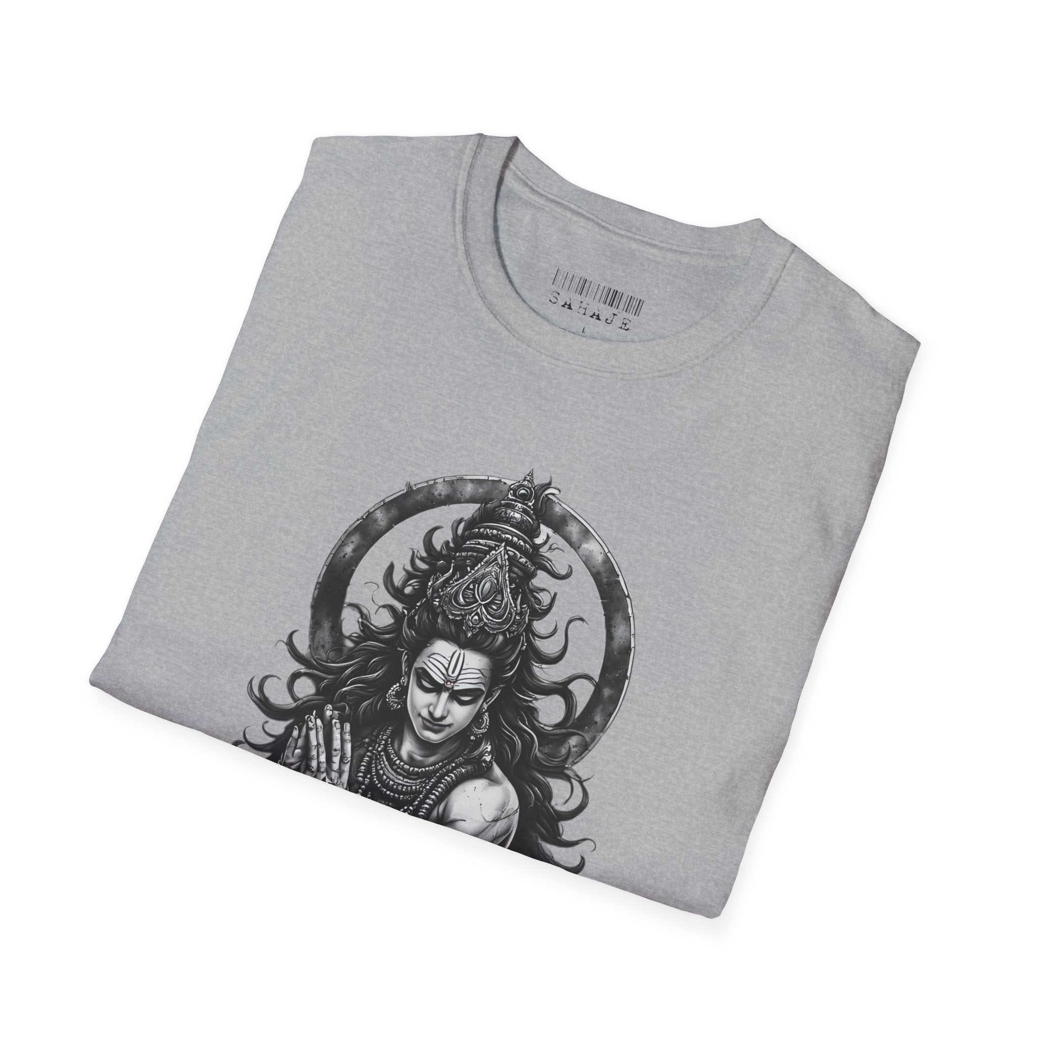 Shiva Portrait T‑Shirt – Intricate Hindu Deity Art Tee