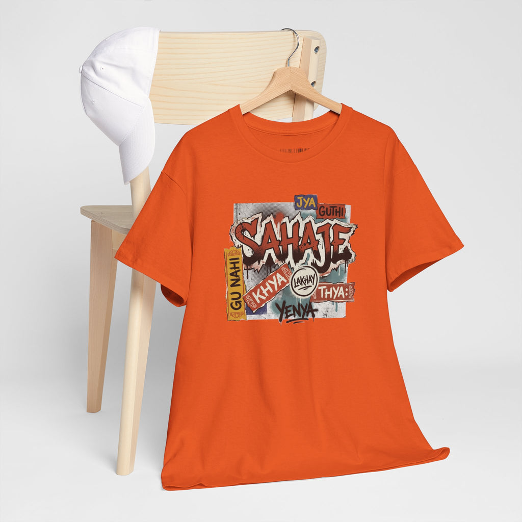 Shahje Graffiti Logo Tee - Urban Retro Streetwear T-Shirt