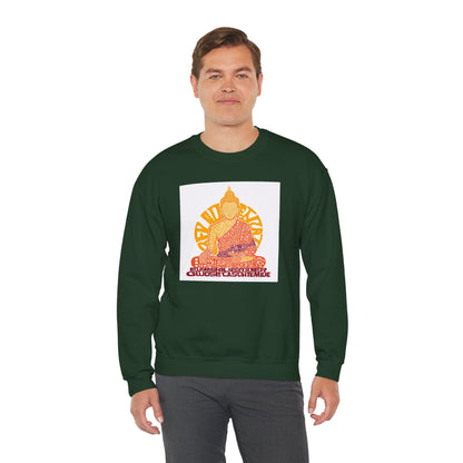 Buddha Graphic Sweatshirt — "Choose Compassion" Meditation Crewneck