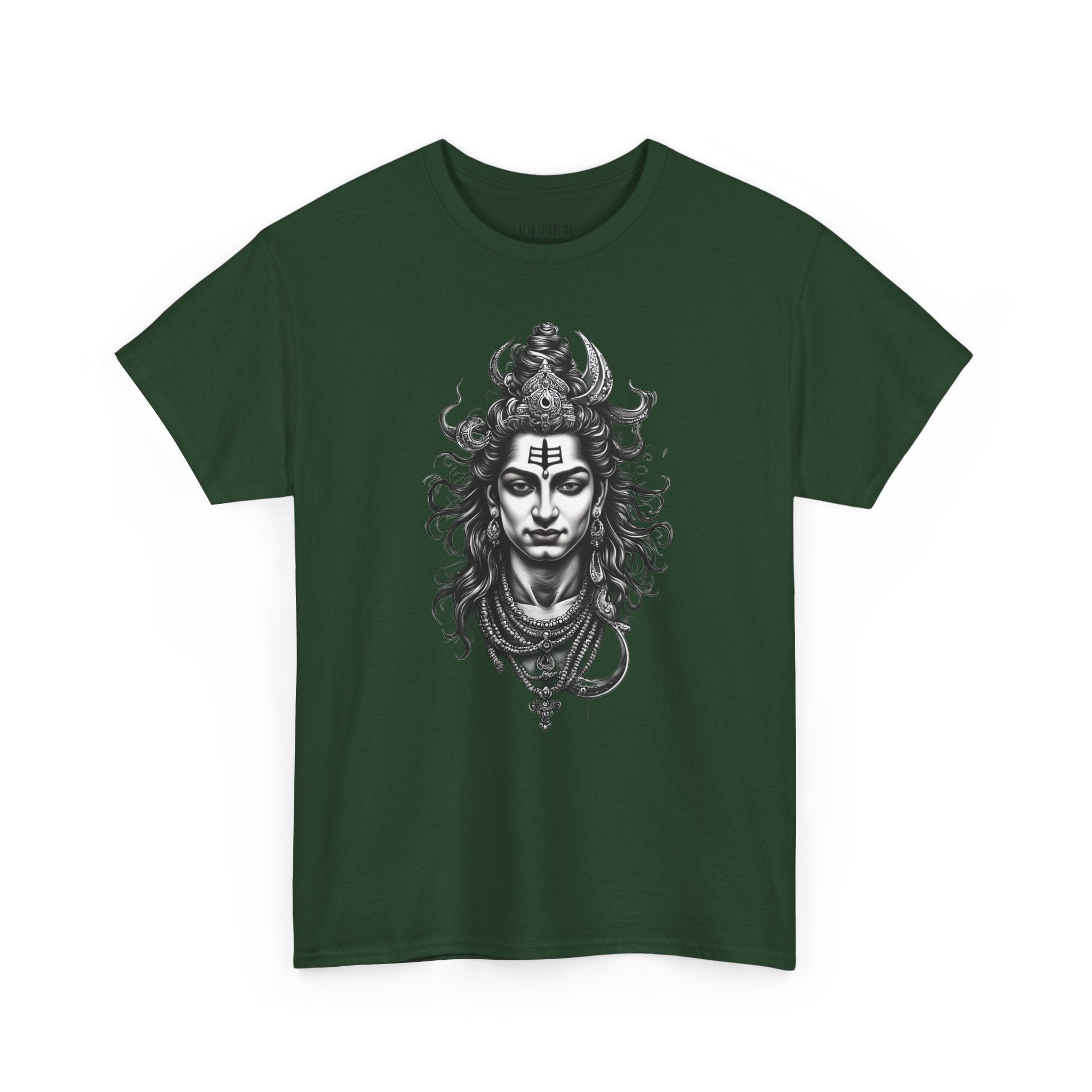 Shiva Portrait Tee — Hindu God Shiva Graphic T-Shirt