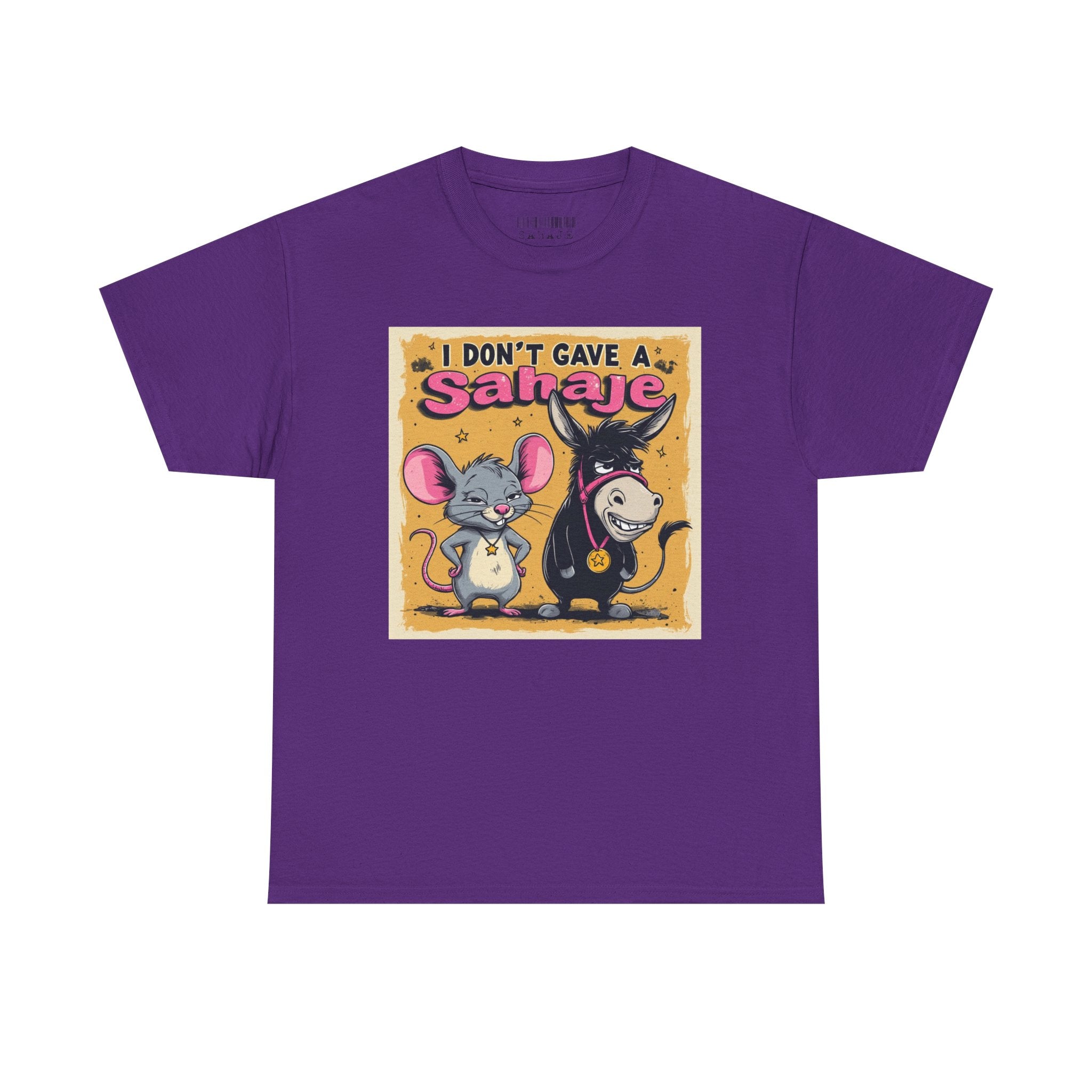 I Don't Give A Snair! Tee — Funny Mouse & Cat Graphic T-Shirt
