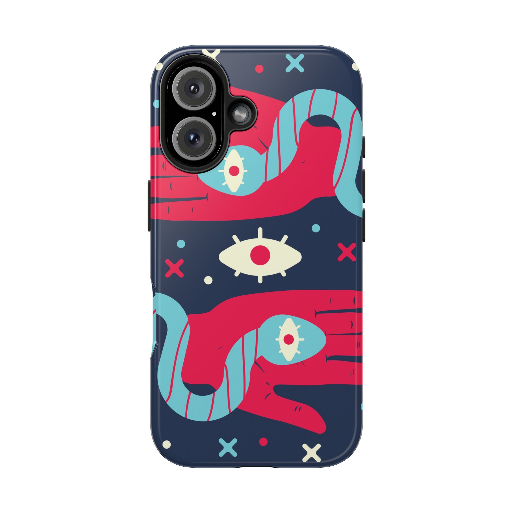 Vibrant Tough Phone Cases with Unique Eye Design, Durable Phone Cover, Trendy Accessories, Gift for Art Lovers, Unique Phone Protector