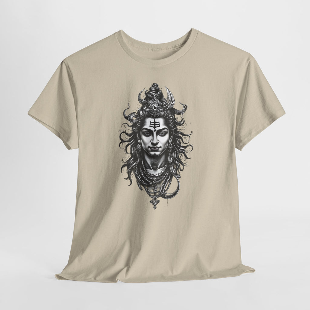 Shiva Portrait Tee — Hindu God Shiva Graphic T-Shirt