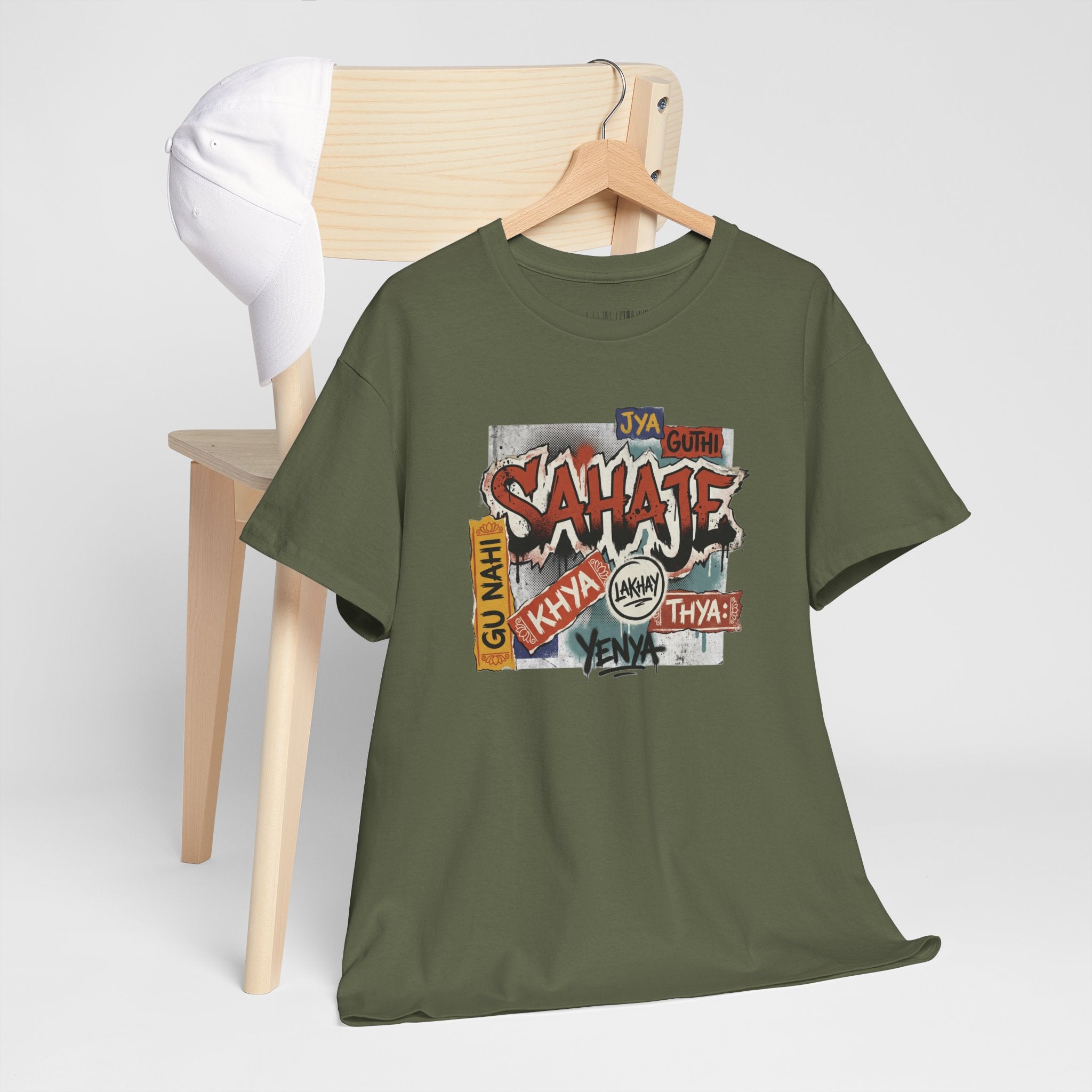 Shahje Graffiti Logo Tee - Urban Retro Streetwear T-Shirt
