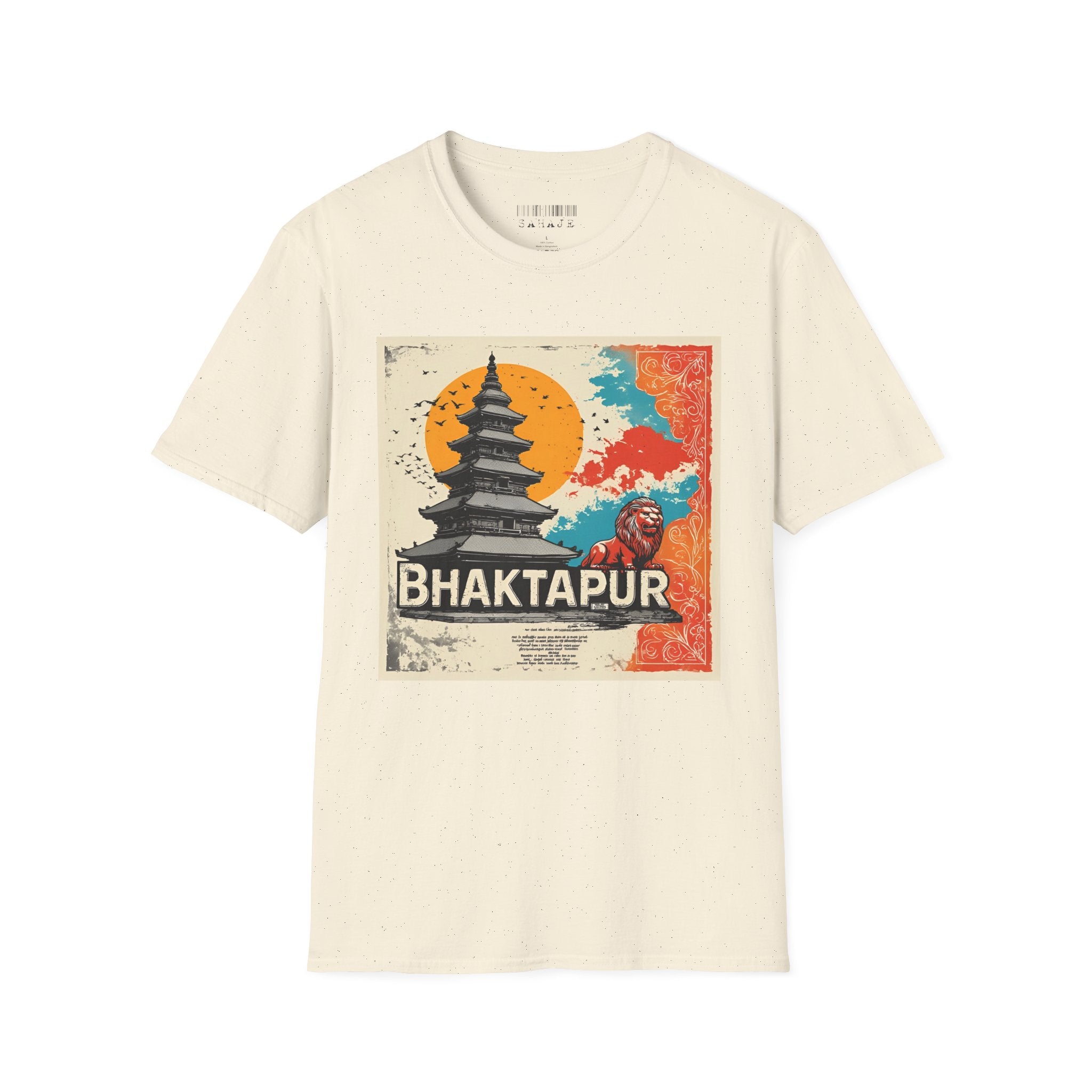 Bhaktapur Vintage Travel T-Shirt – Nepal Pagoda Graphic Tee