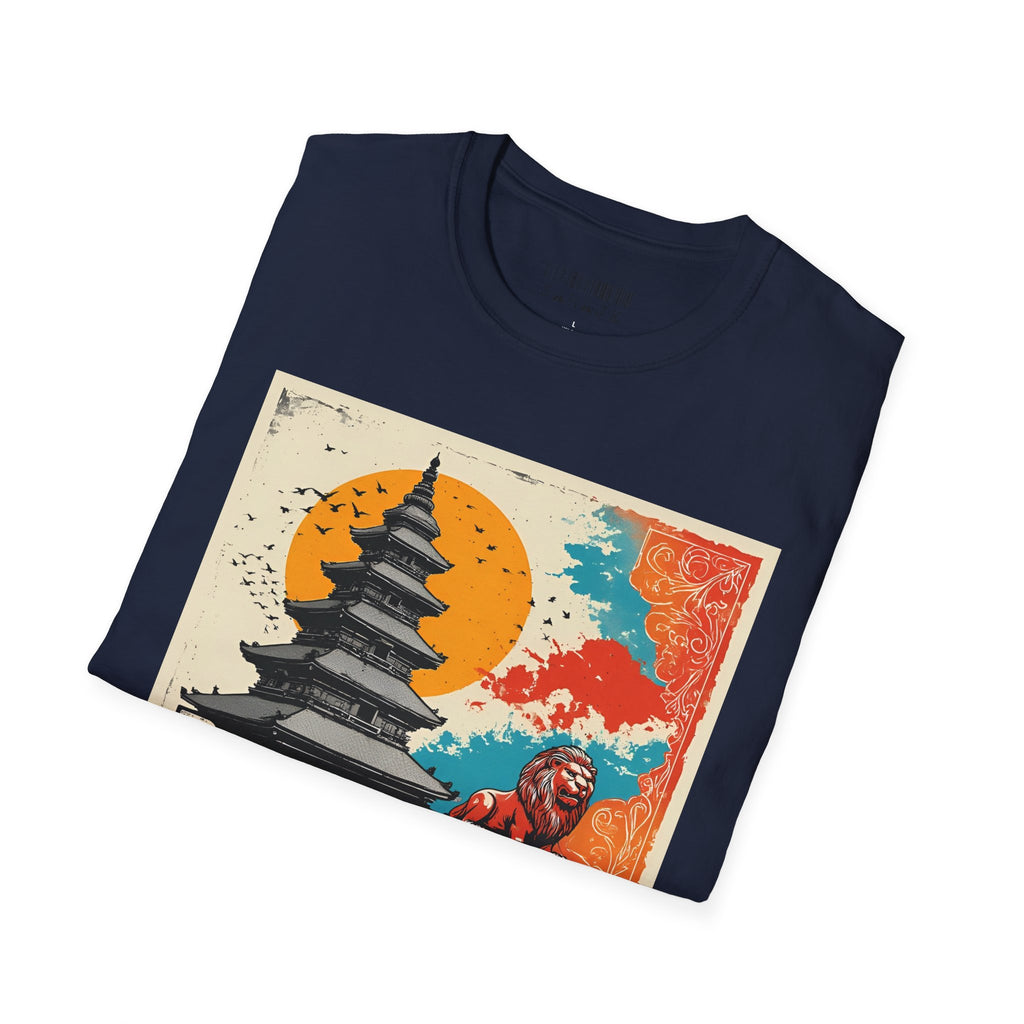 Bhaktapur Vintage Travel T-Shirt – Nepal Pagoda Graphic Tee
