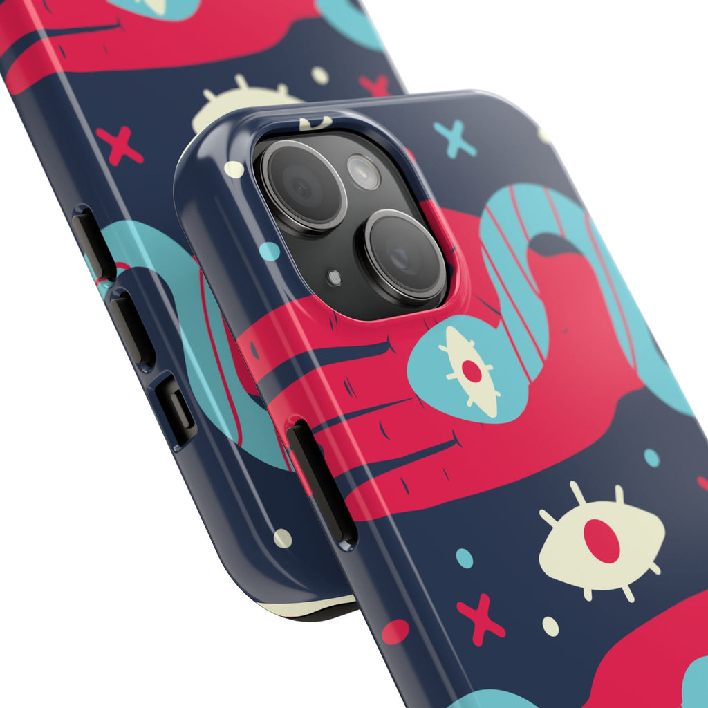 Vibrant Tough Phone Cases with Unique Eye Design, Durable Phone Cover, Trendy Accessories, Gift for Art Lovers, Unique Phone Protector