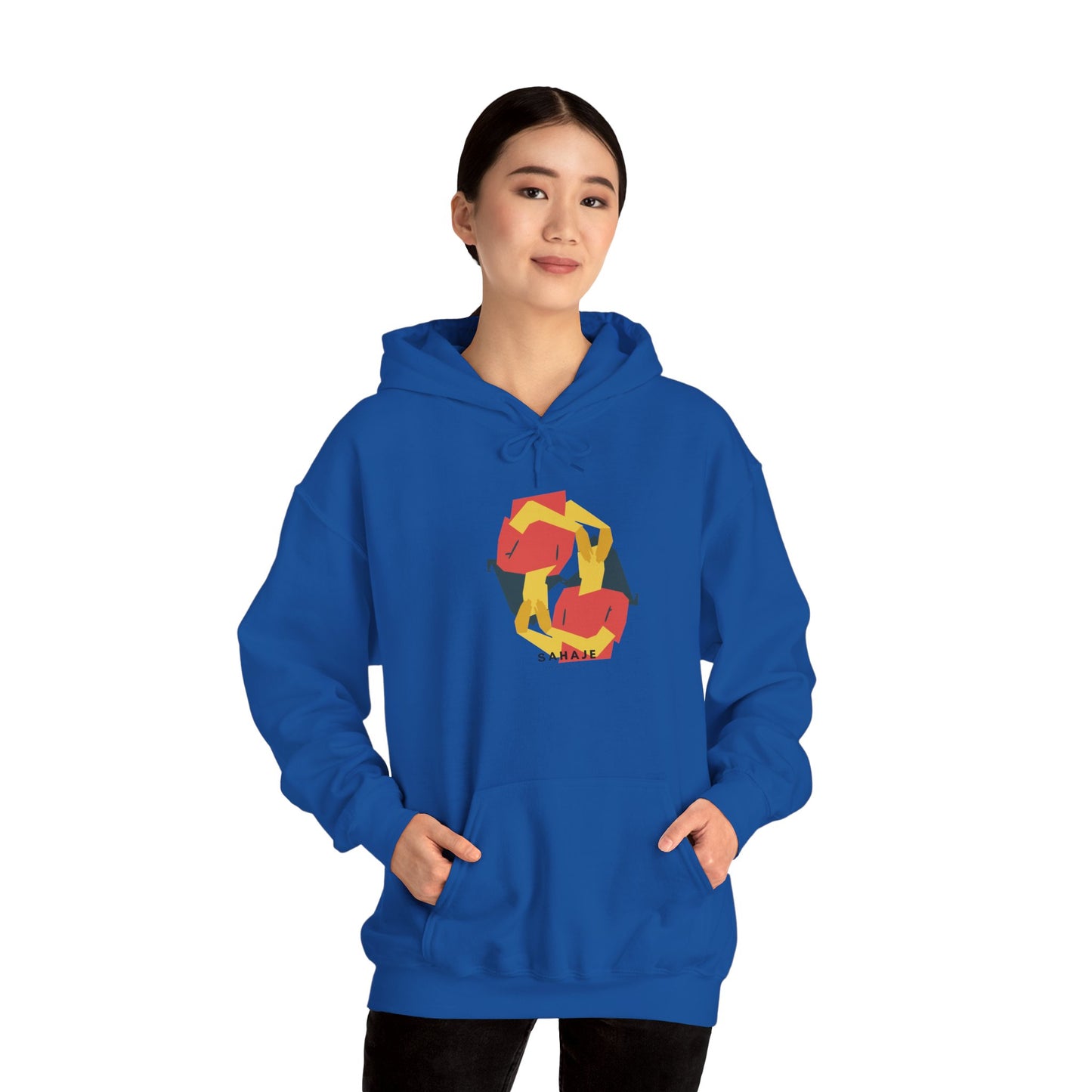 Fox Recycling Symbol Hoodie — Geometric Fox Eco-Friendly Design