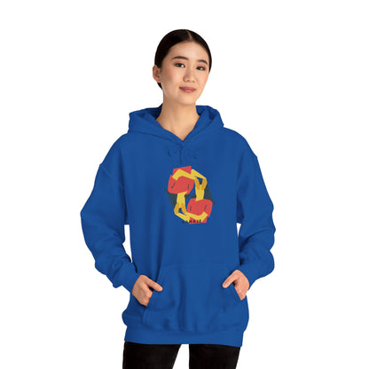Fox Recycling Symbol Hoodie — Geometric Fox Eco-Friendly Design