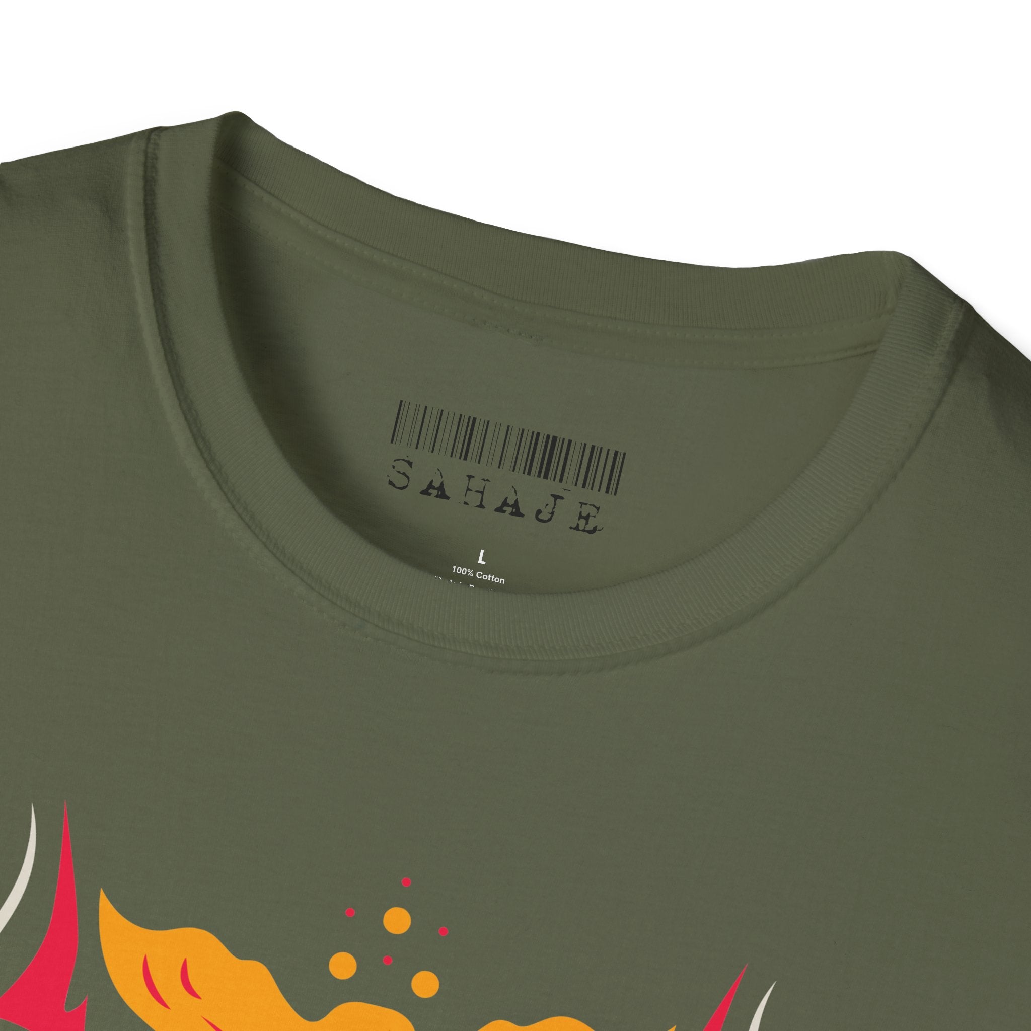 Sahaje Floral Snake Graphic T‑Shirt — Colorful Botanical Serpent Tee