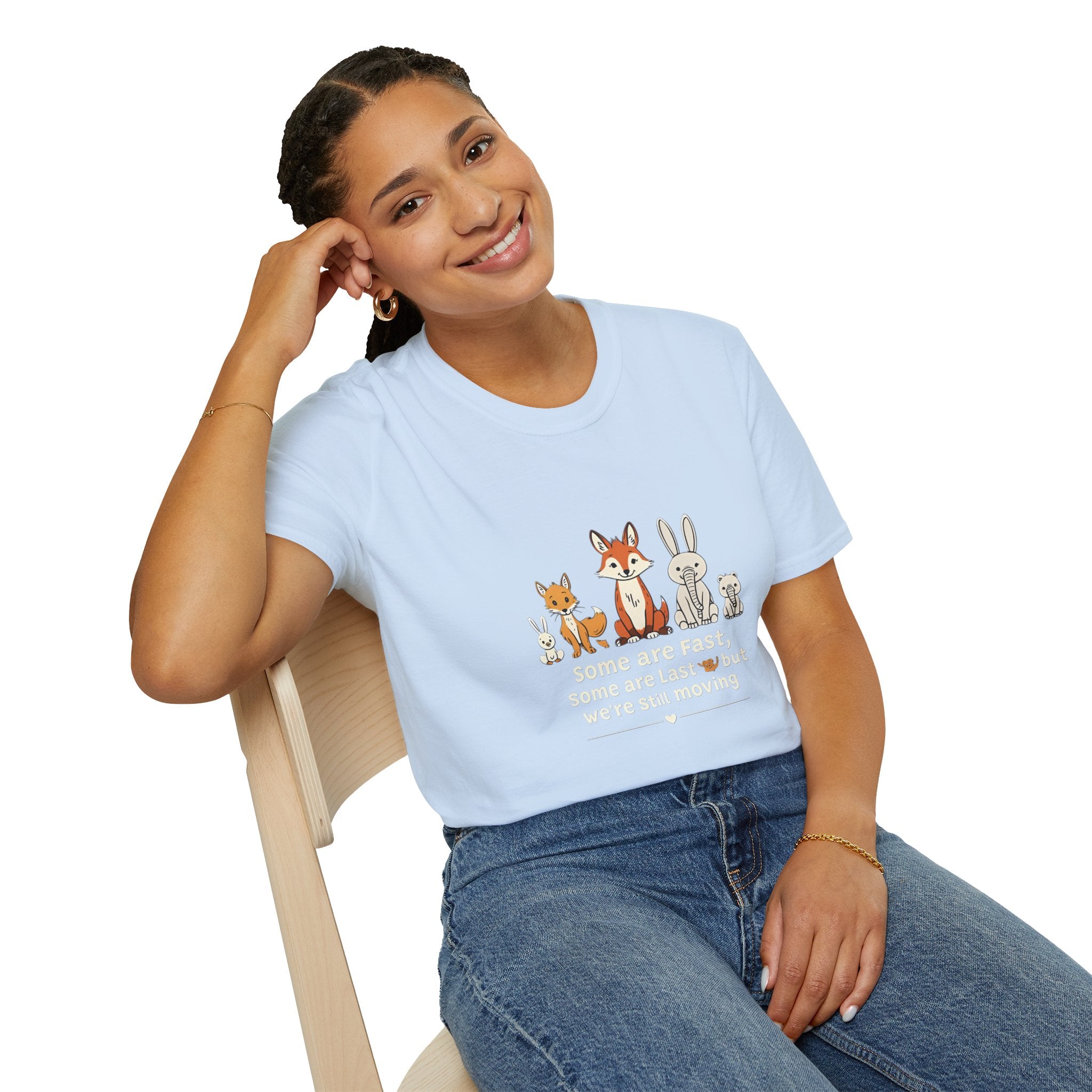 Woodland Friends T-Shirt — Cute Fox, Bunny & Squirrel Graphic