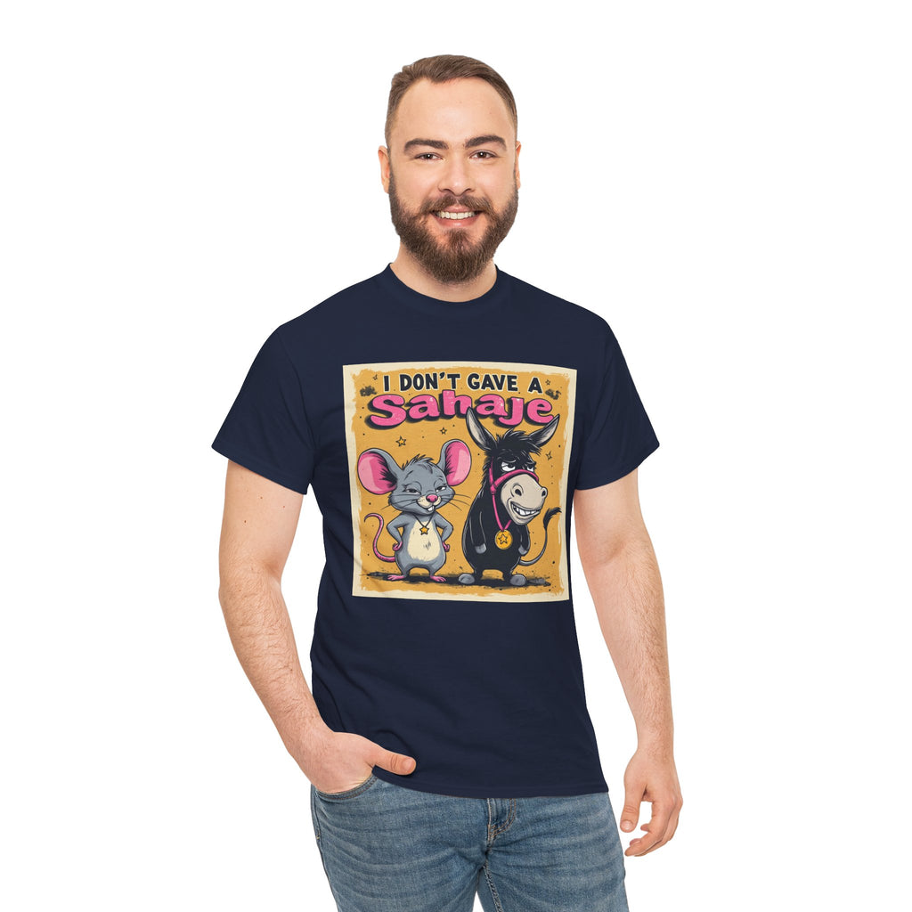 I Don't Give A Snair! Tee — Funny Mouse & Cat Graphic T-Shirt