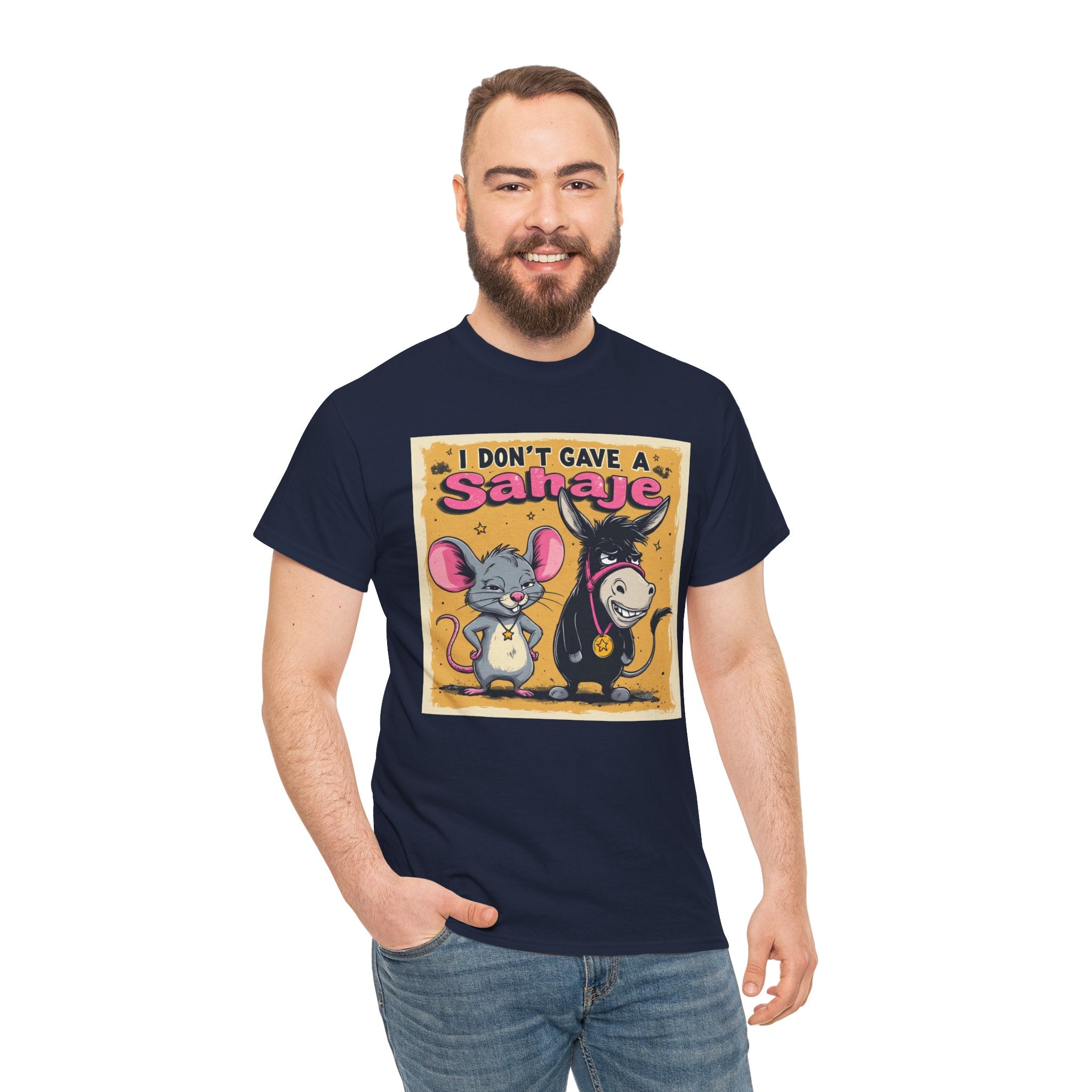 I Don't Give A Snair! Tee — Funny Mouse & Cat Graphic T-Shirt