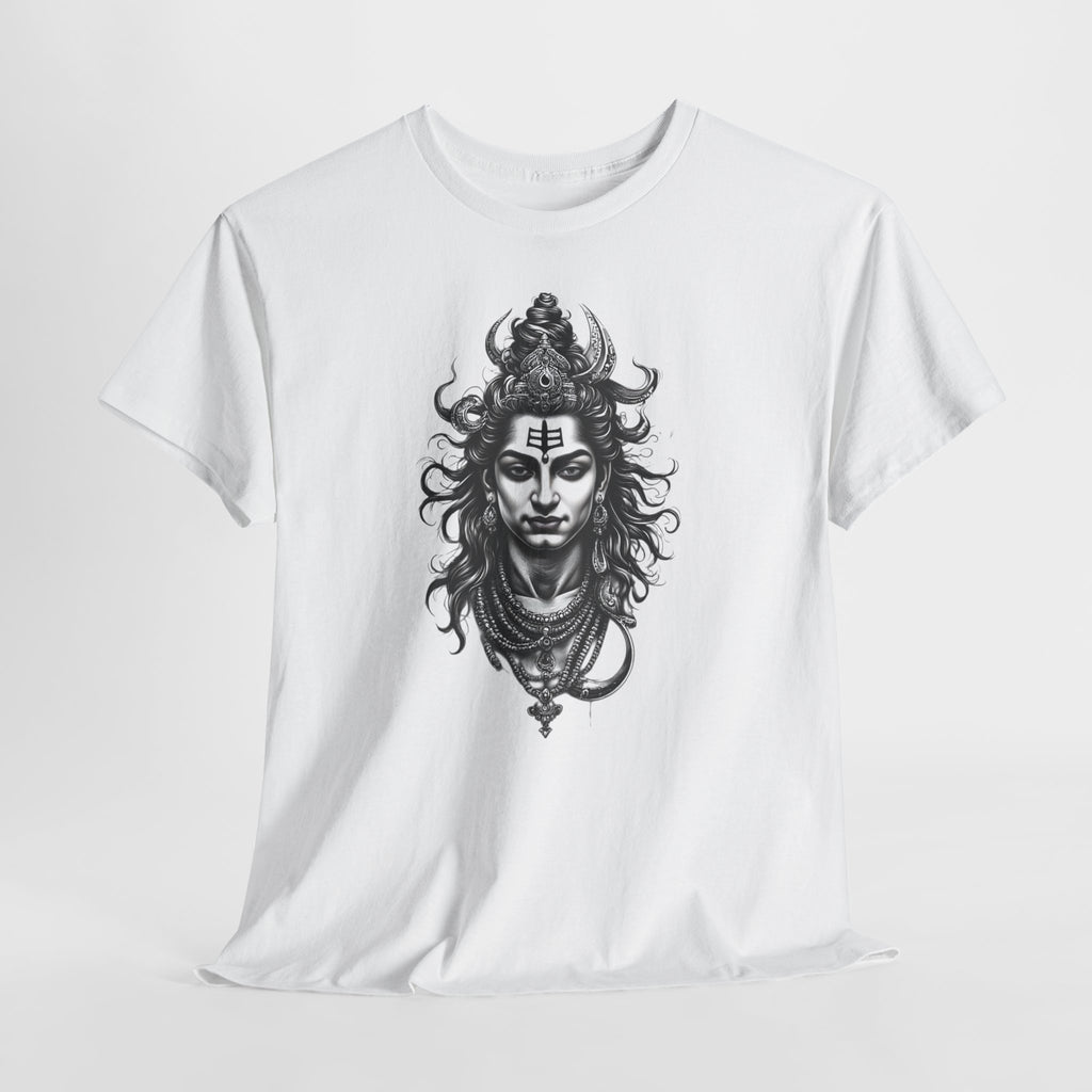 Shiva Portrait Tee — Hindu God Shiva Graphic T-Shirt
