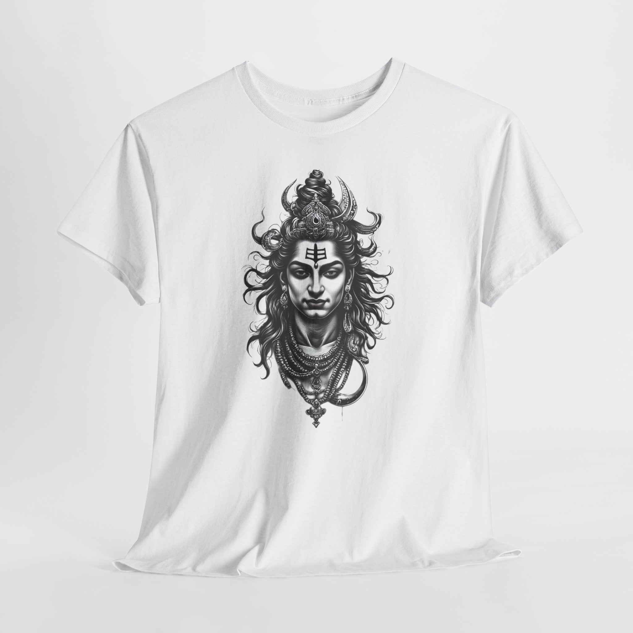 Shiva Portrait Tee — Hindu God Shiva Graphic T-Shirt