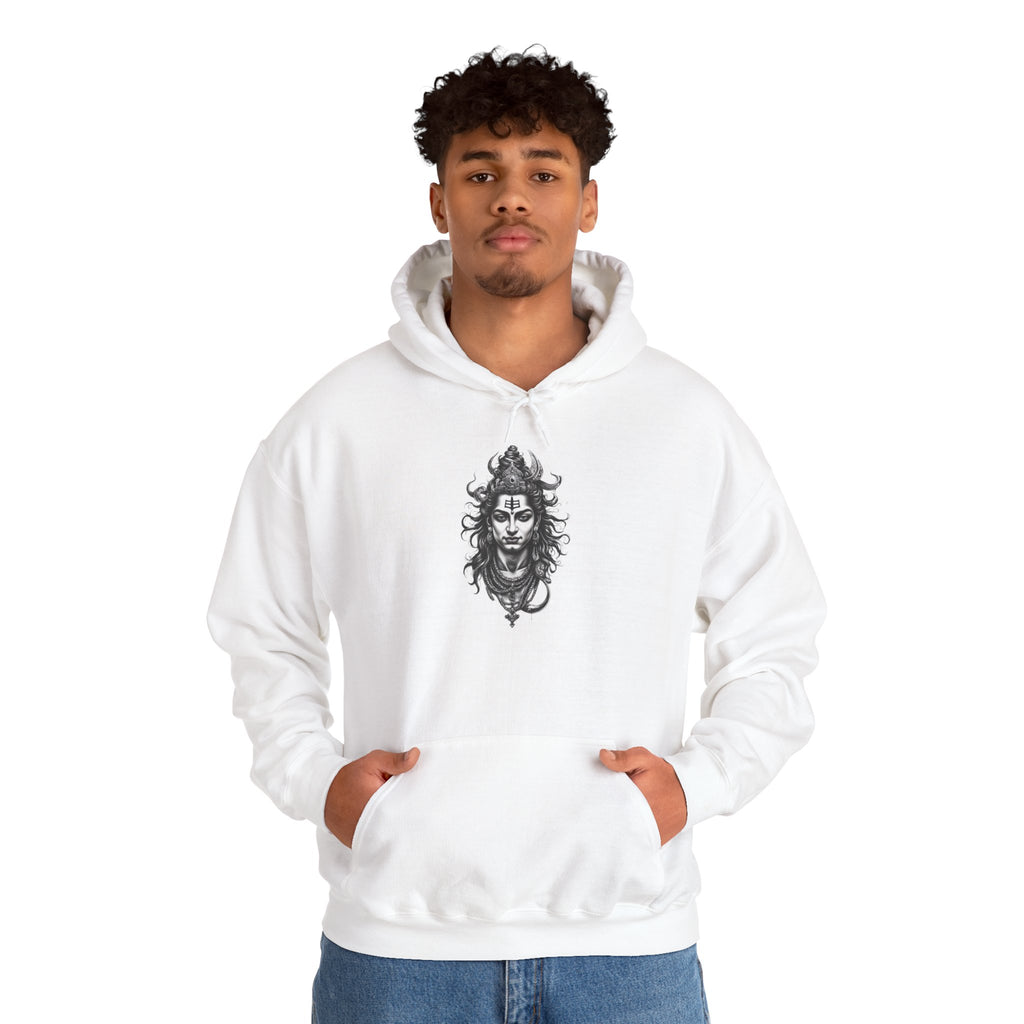 Skull Viking Hoodie — Norse Warrior Graphic Hooded Sweatshirt