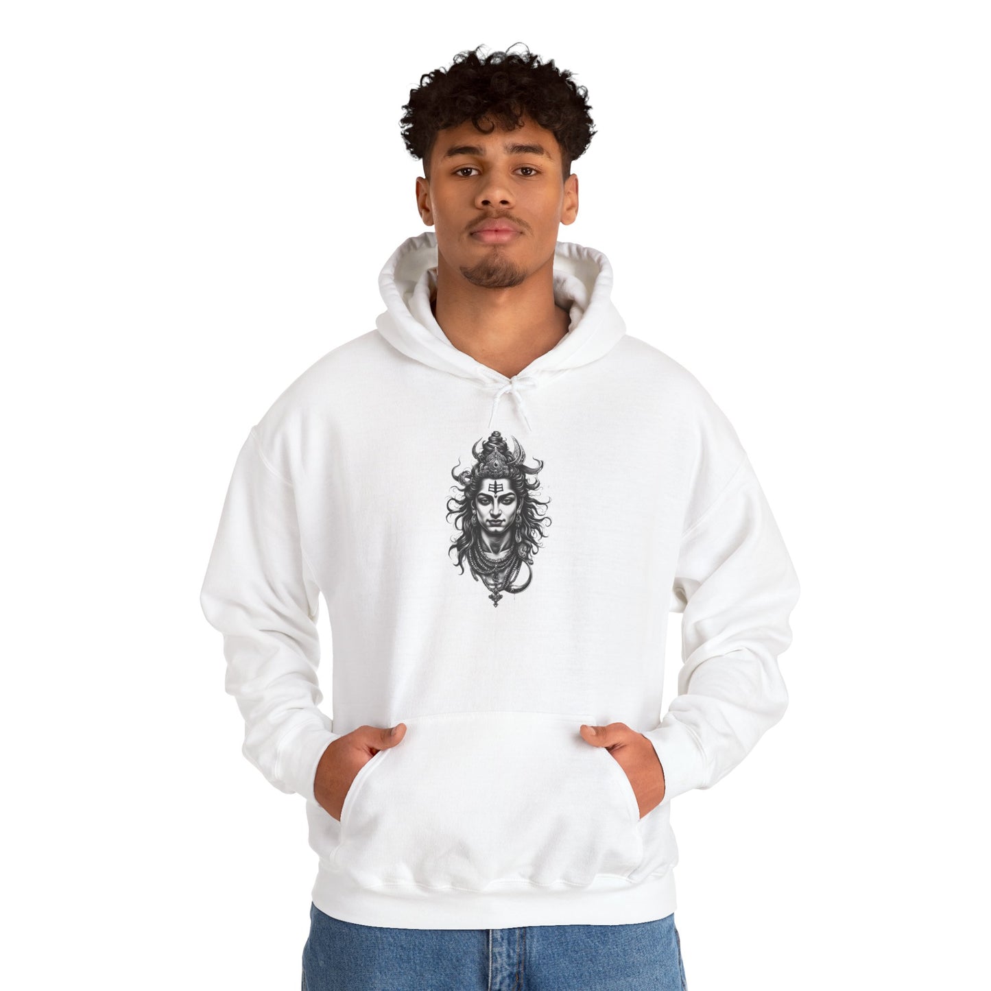 Skull Viking Hoodie — Norse Warrior Graphic Hooded Sweatshirt