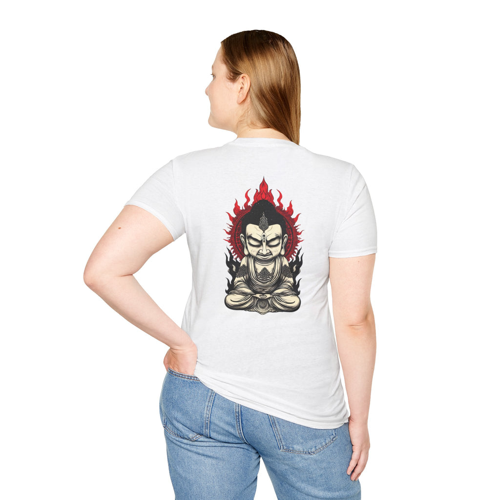 Buddha Flame T-Shirt — Fierce Meditating Buddha Graphic Tee