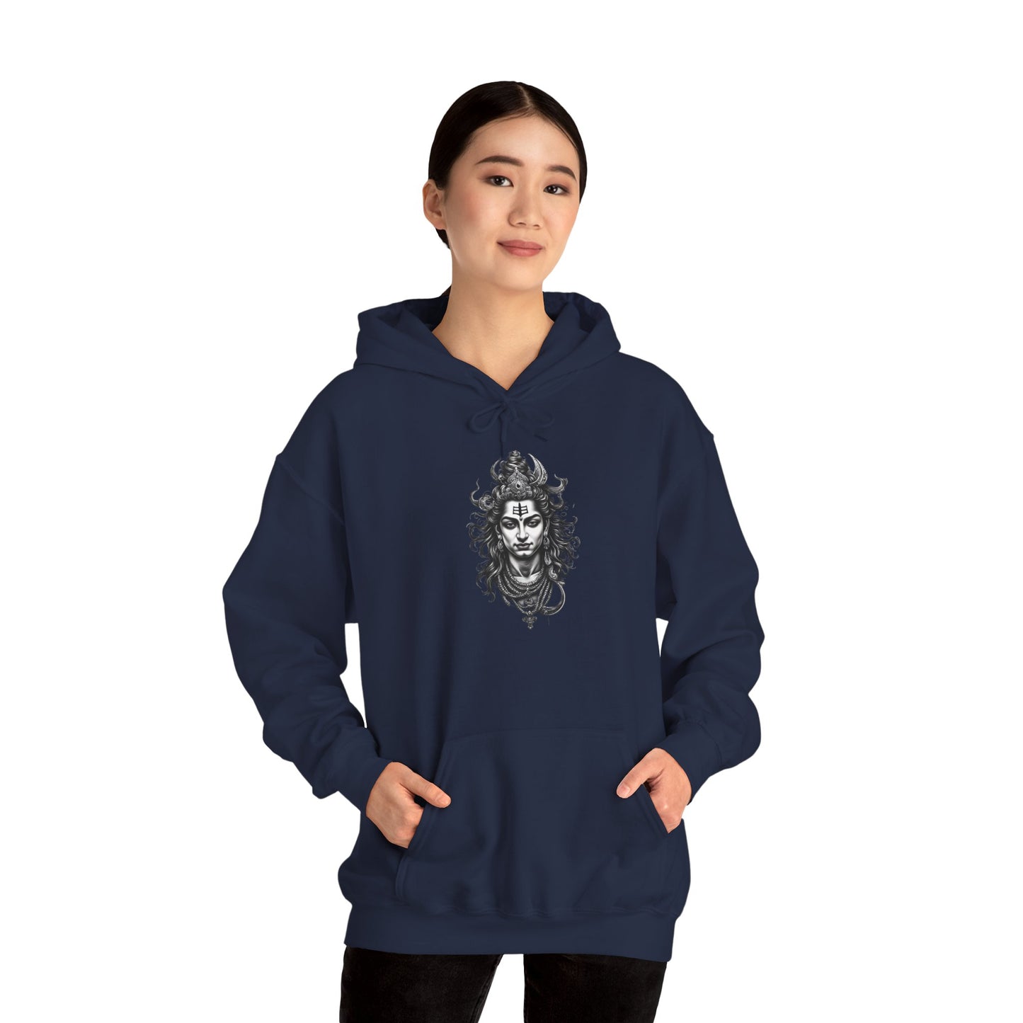 Skull Viking Hoodie — Norse Warrior Graphic Hooded Sweatshirt