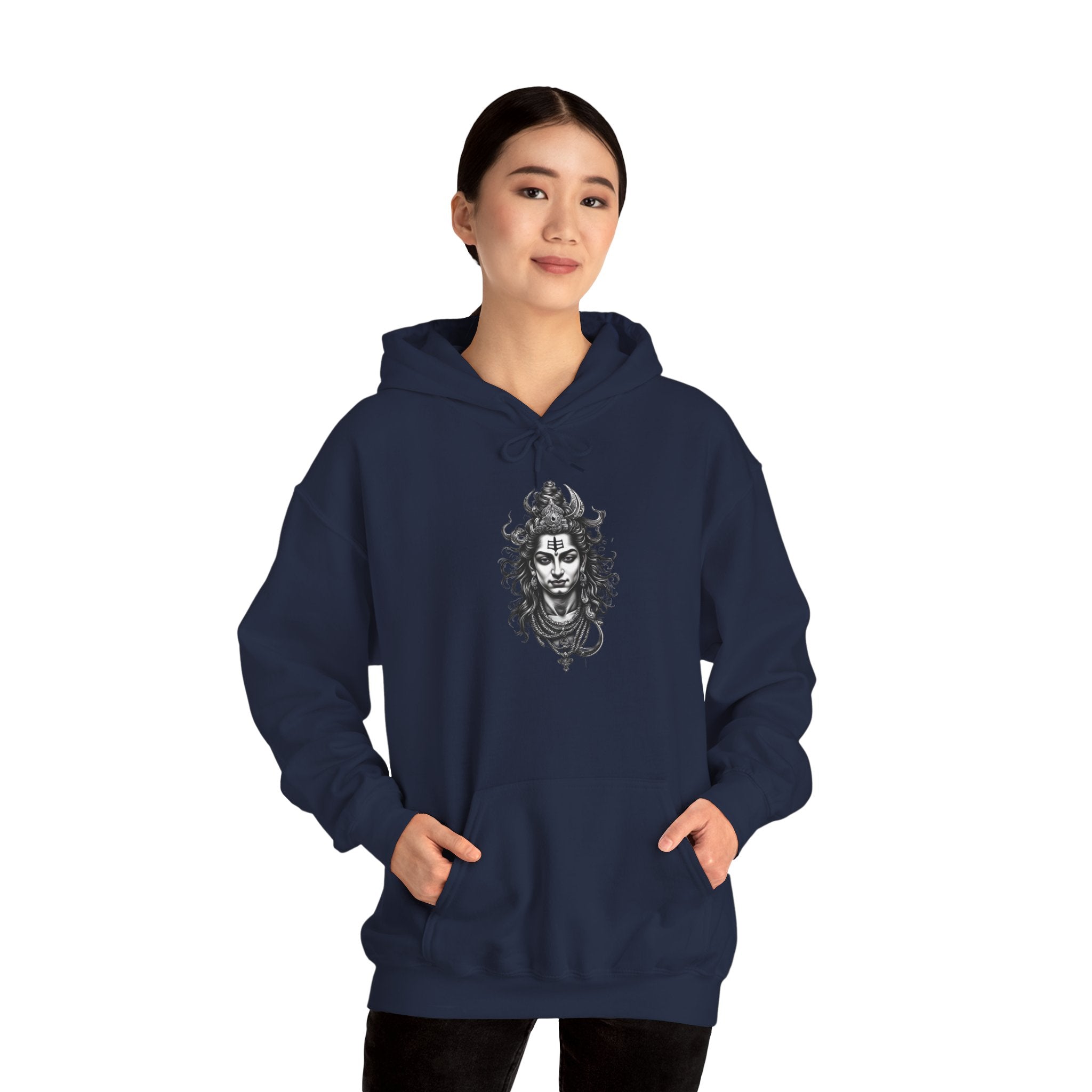 Skull Viking Hoodie — Norse Warrior Graphic Hooded Sweatshirt