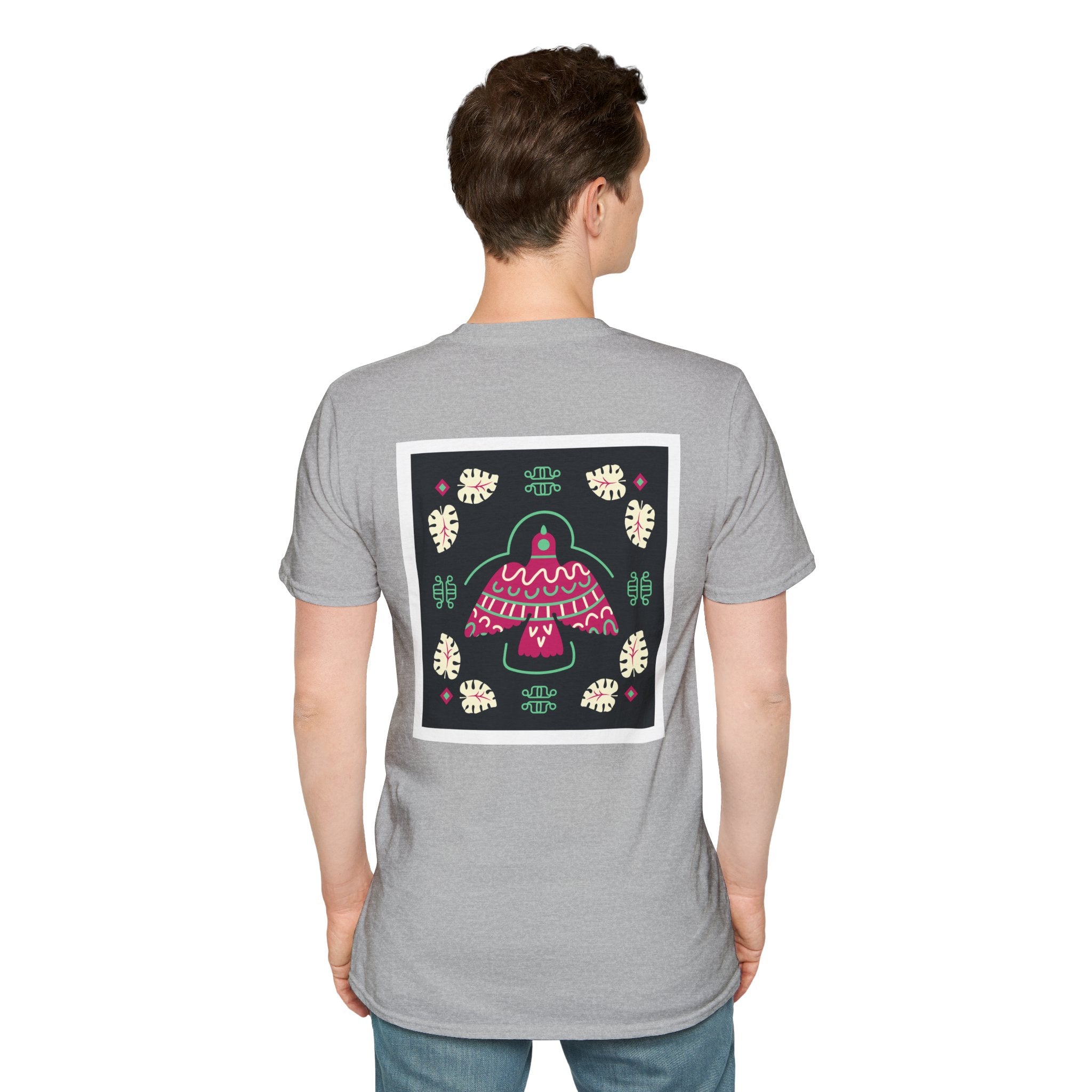 Mushroom Garden Graphic T-Shirt — Whimsical Pink Mushroom Design